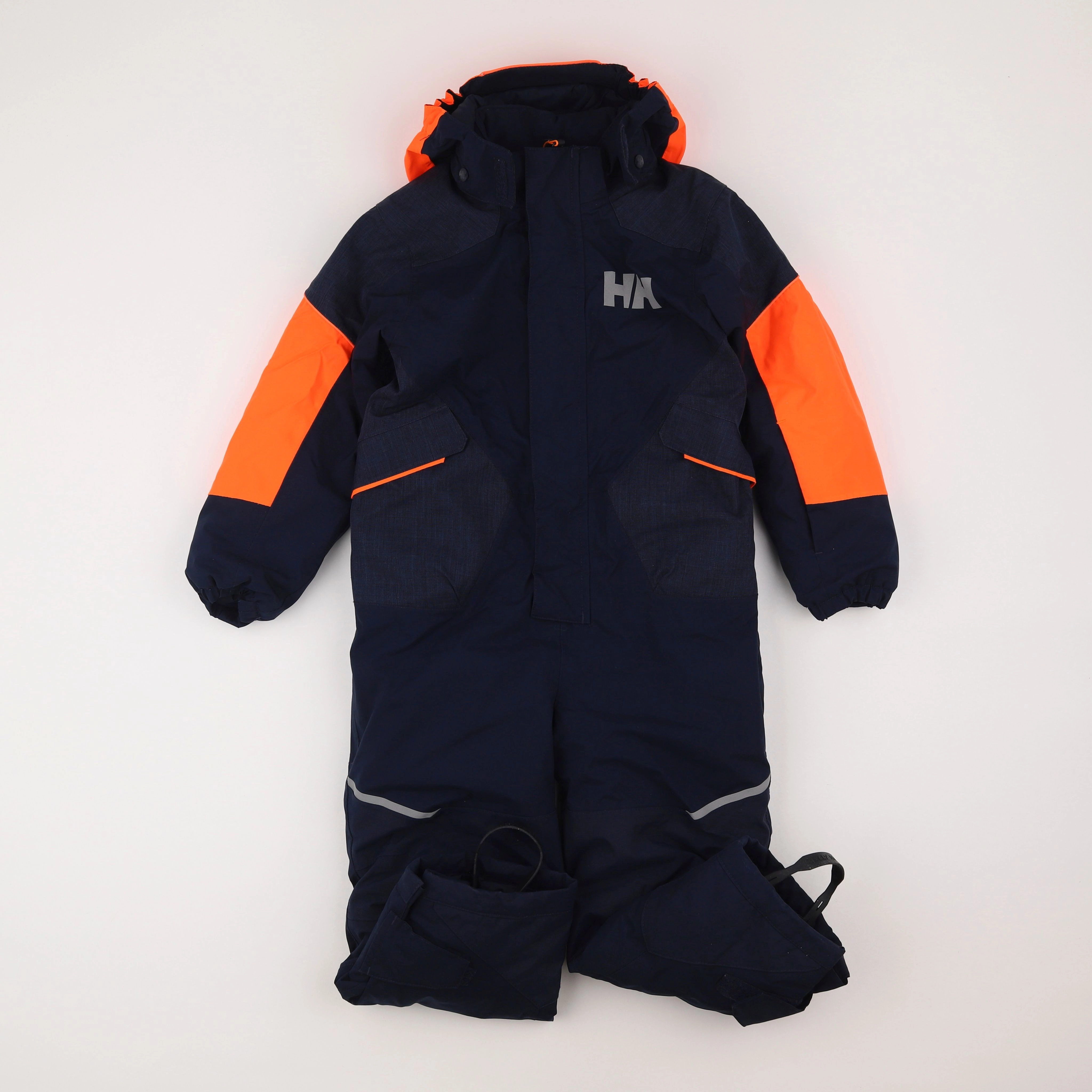 Helly Hansen - combinaison de ski bleu, orange - 5 ans