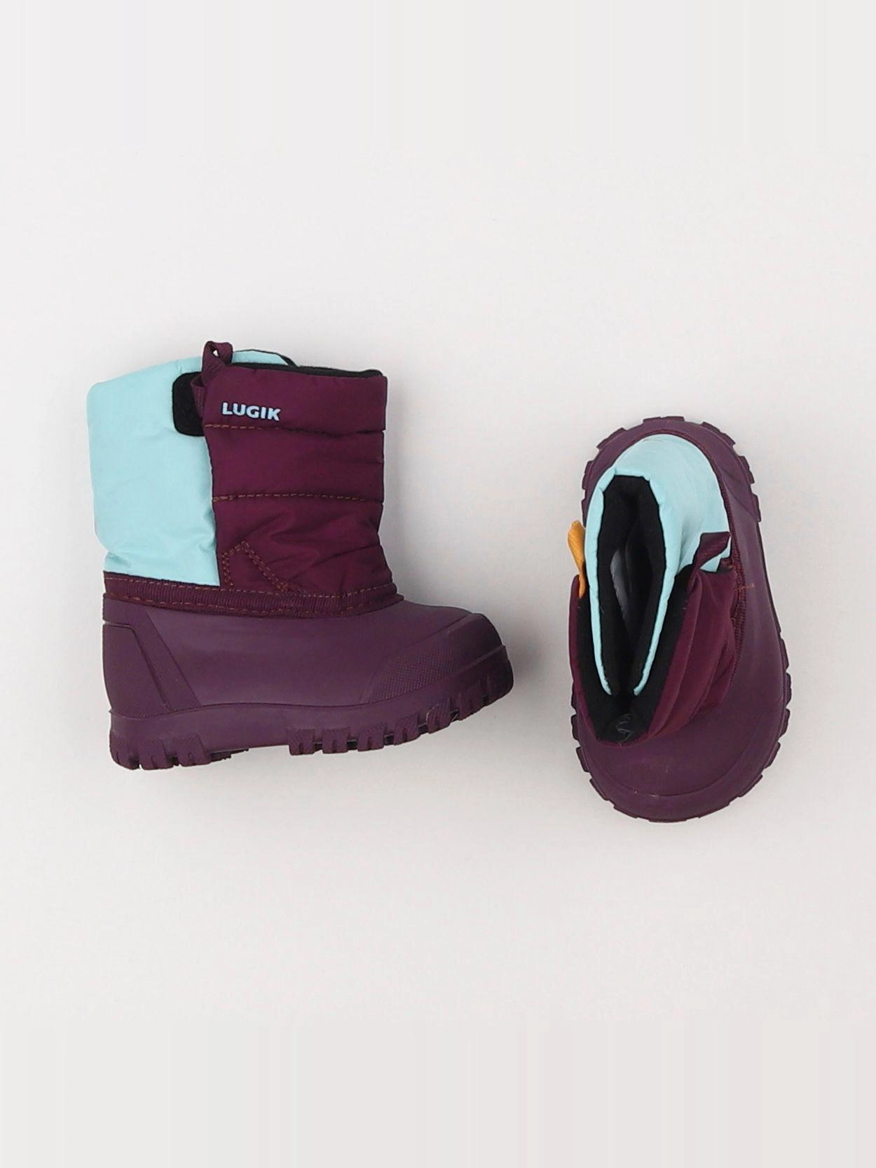 Decathlon ski - bottes violet, bleu - pointure 18/19