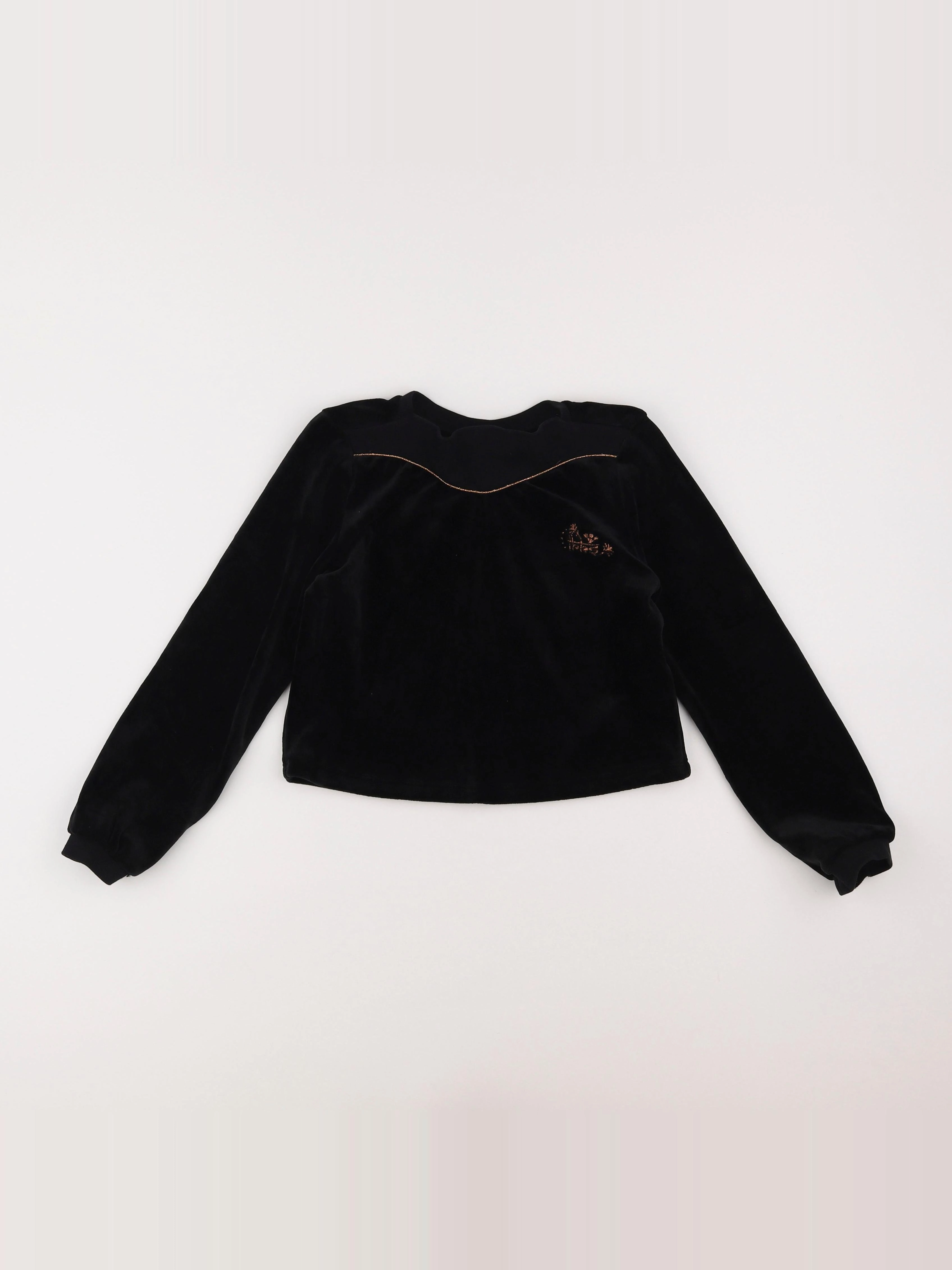 IKKS - sweat court noir - 8 ans