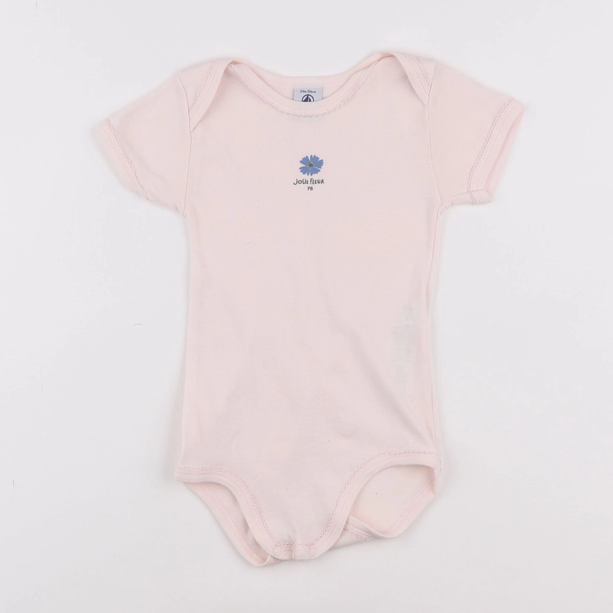 Petit Bateau - body rose - 2 ans