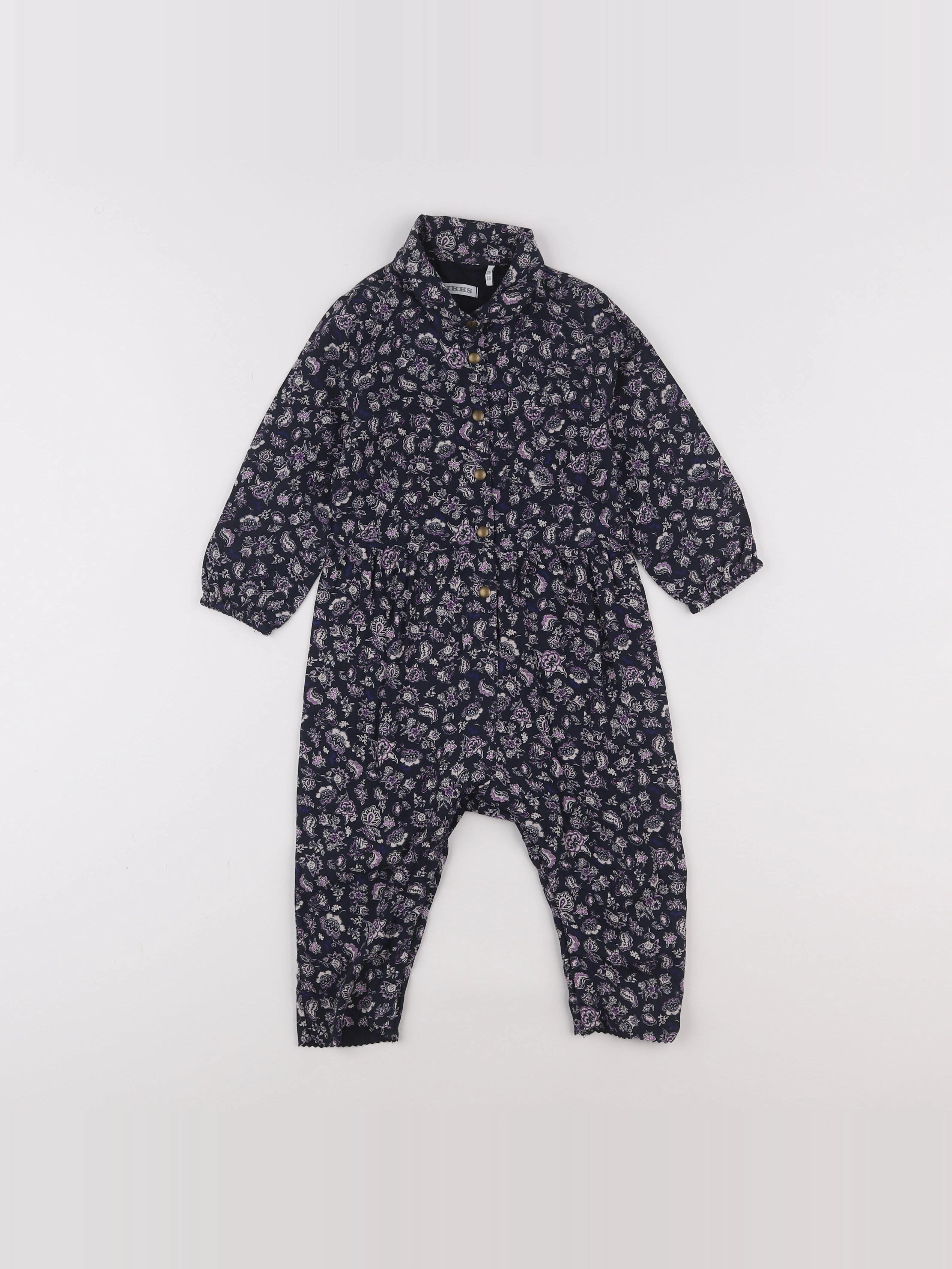 IKKS - combinaison bleu, violet - 18 mois