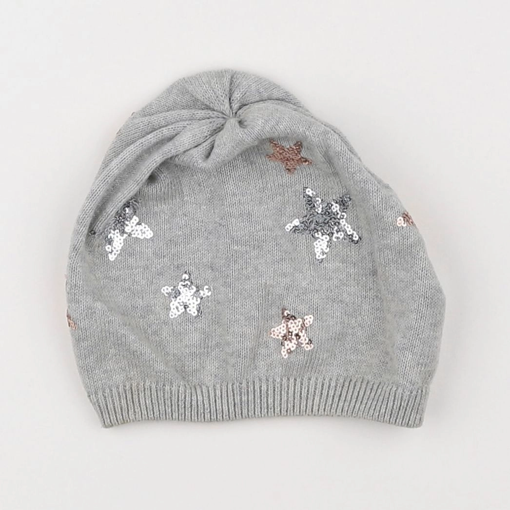 H&M - bonnet gris - 3/4 ans