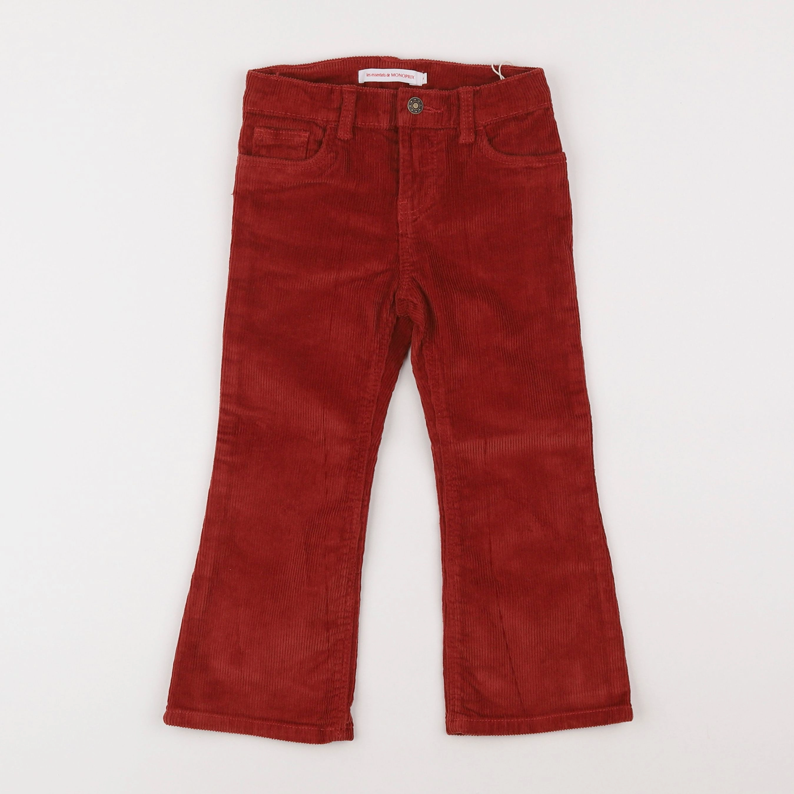 Monoprix - pantalon rouge - 4 ans