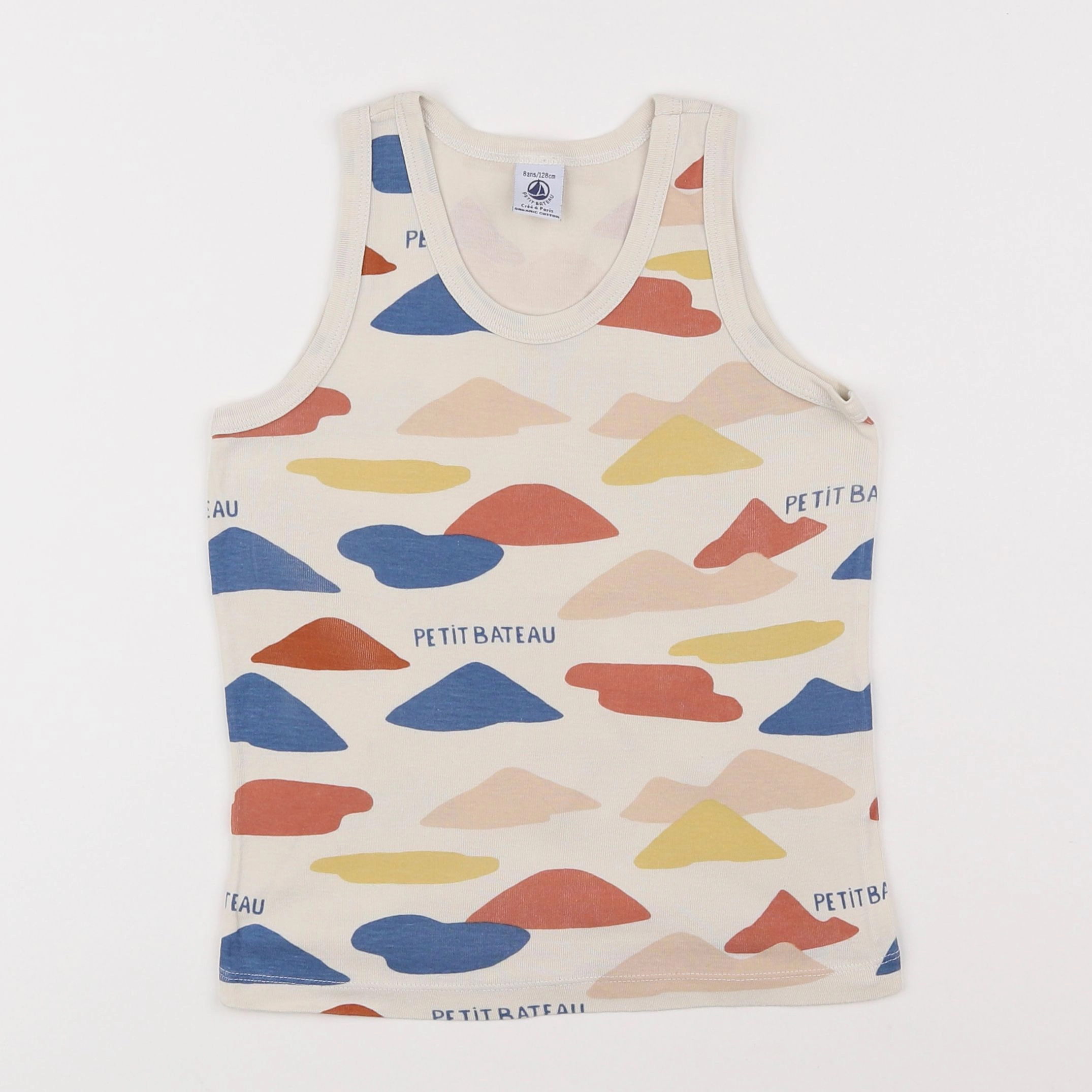 Petit Bateau - maillot de corps multicolore - 8 ans