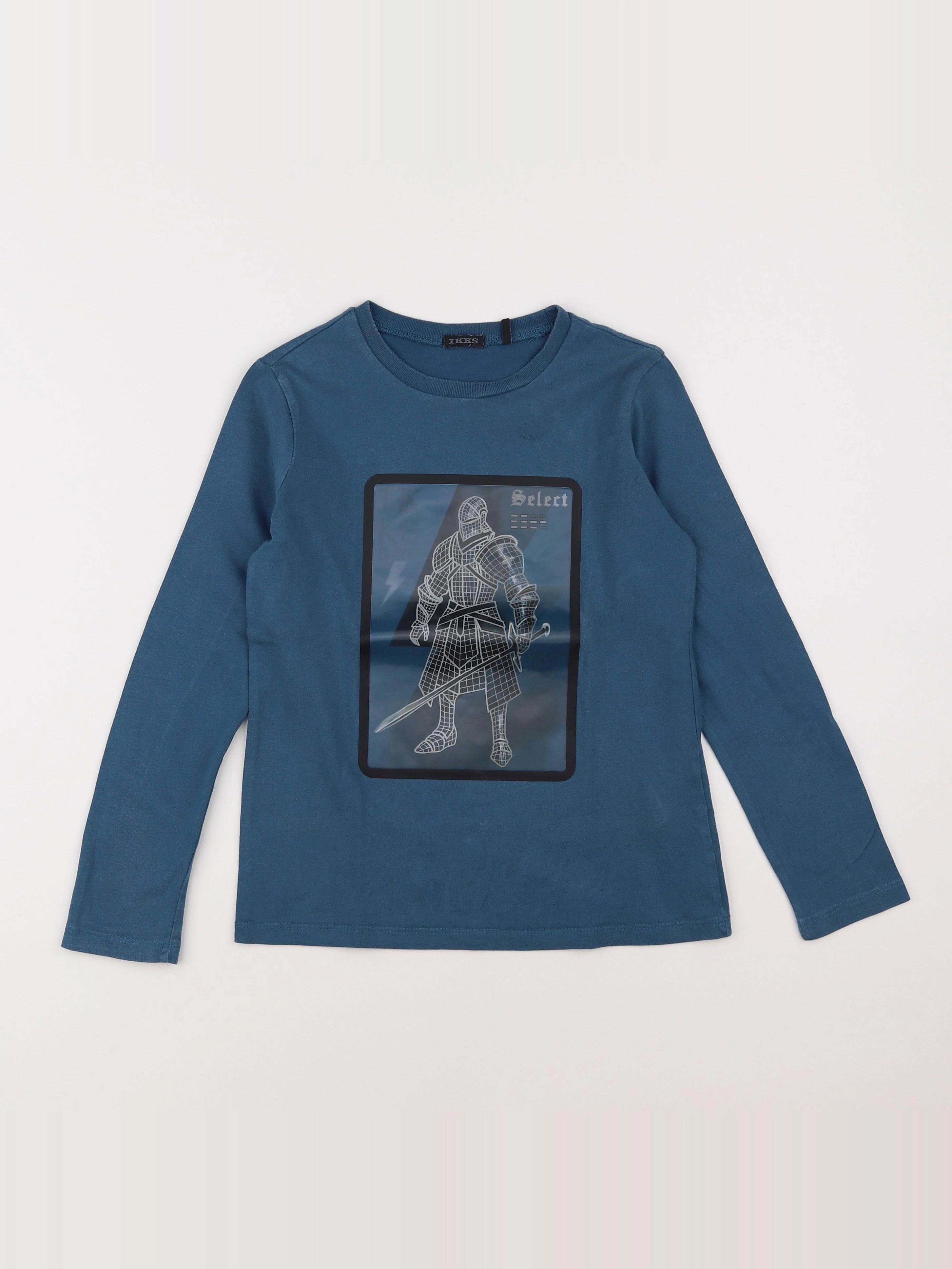 IKKS - tee-shirt bleu - 8 ans