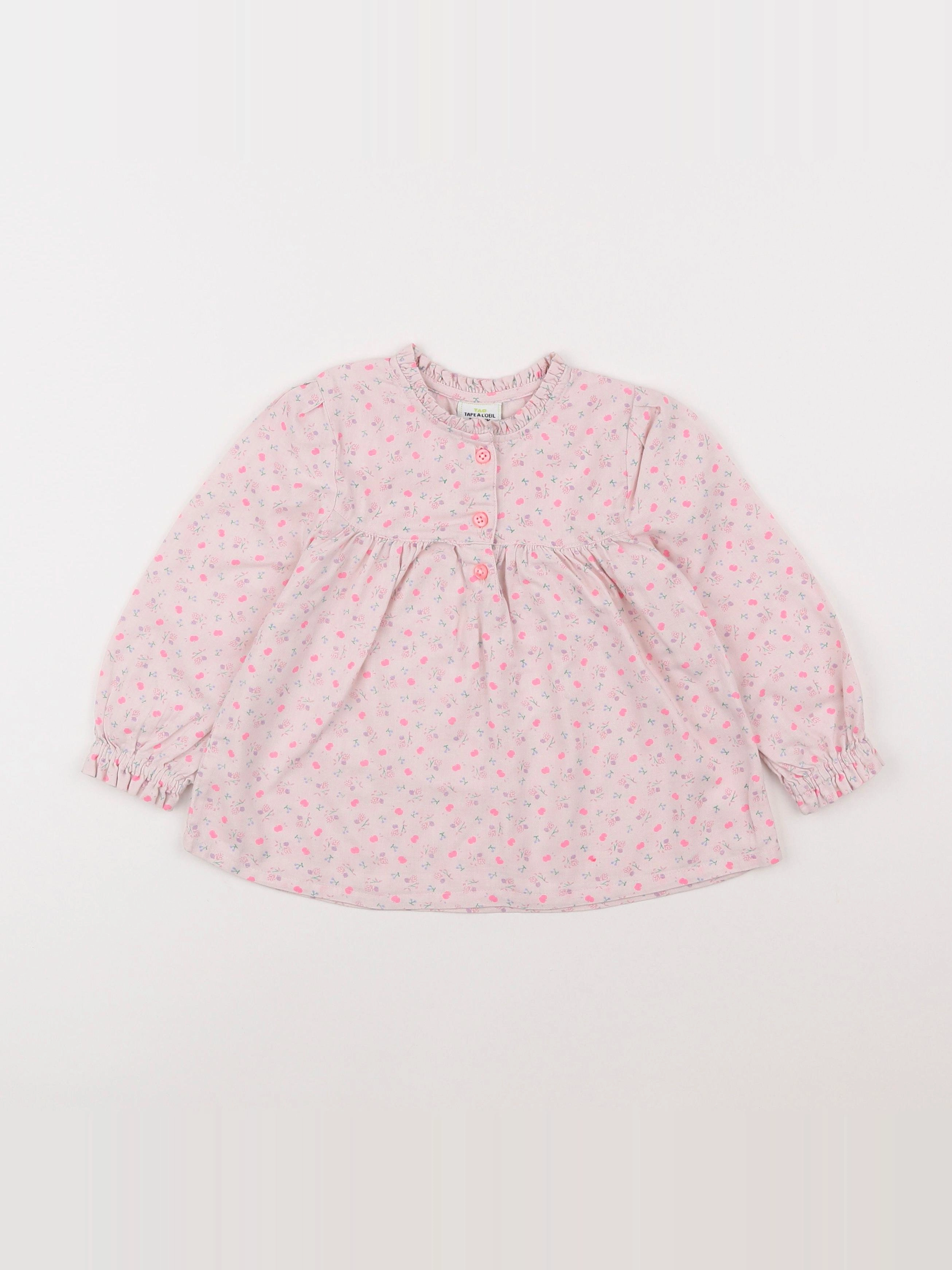 Tape à l'oeil - blouse rose - 2 ans