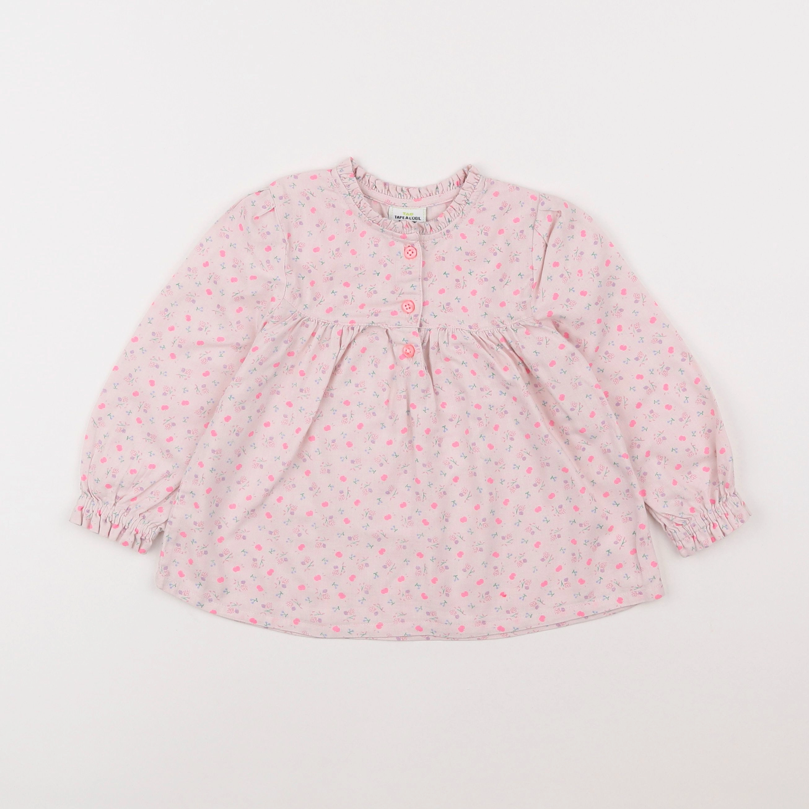 Tape à l'oeil - blouse rose - 2 ans