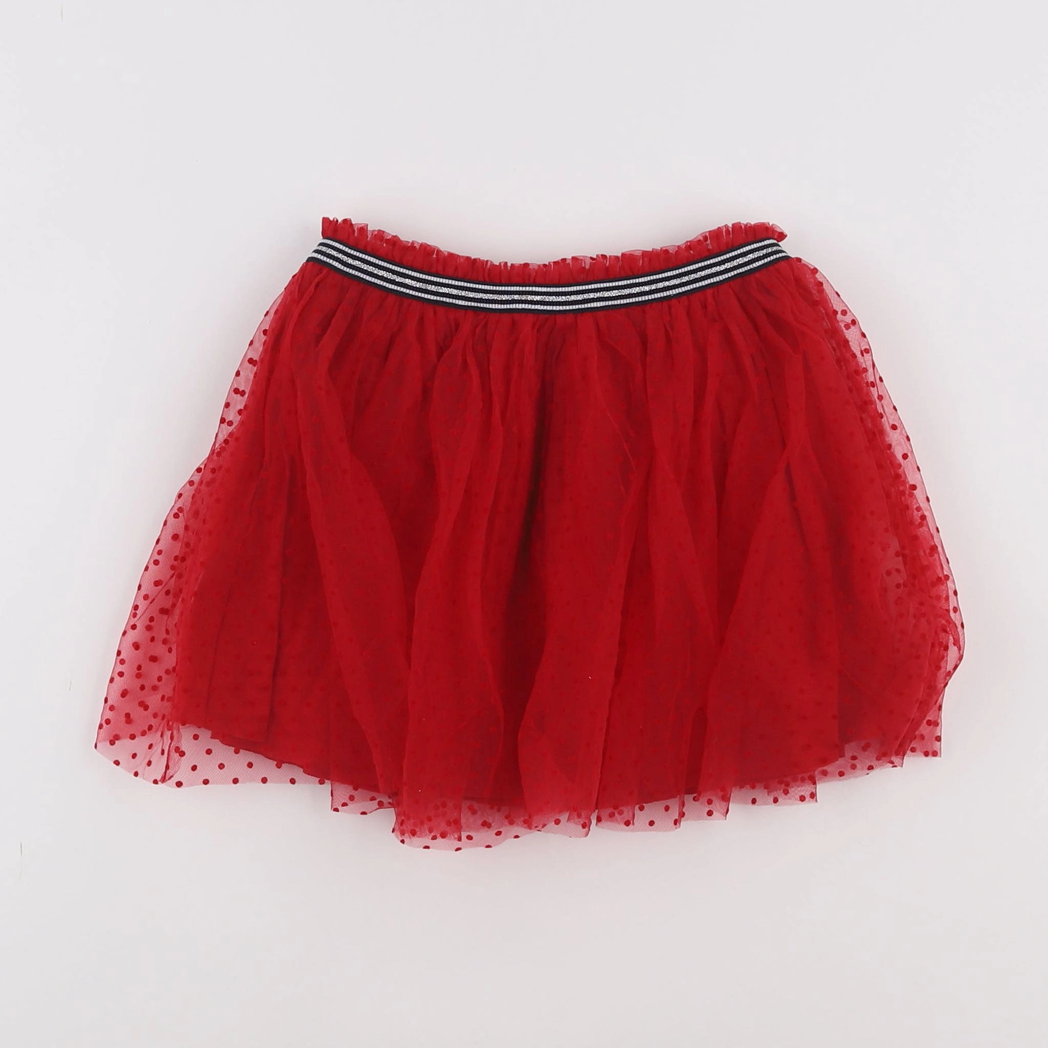 Petit Bateau - jupe rouge - 6 ans