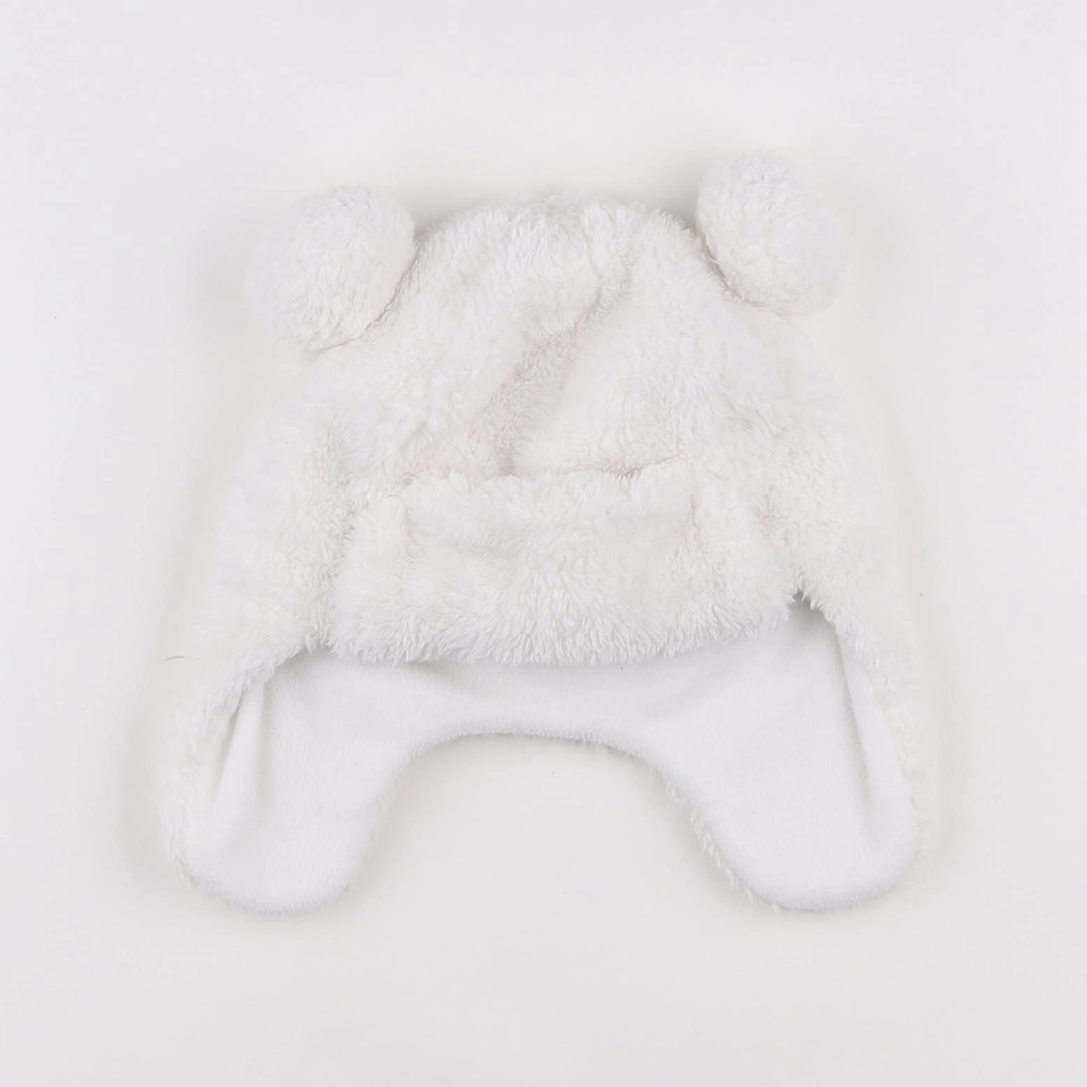 Petit Bateau - bonnet blanc - 4/8 ans