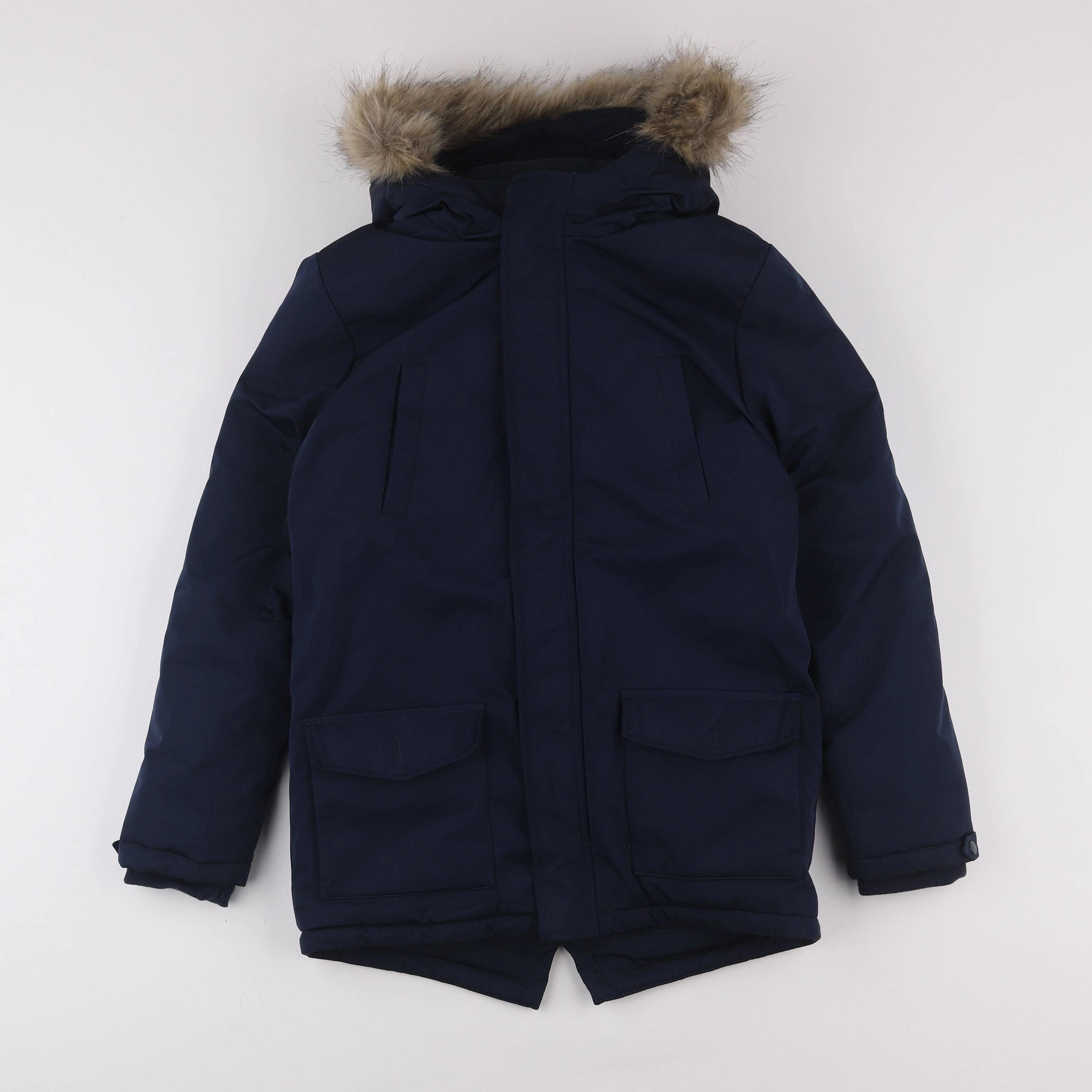 Monoprix - parka bleu - 12 ans