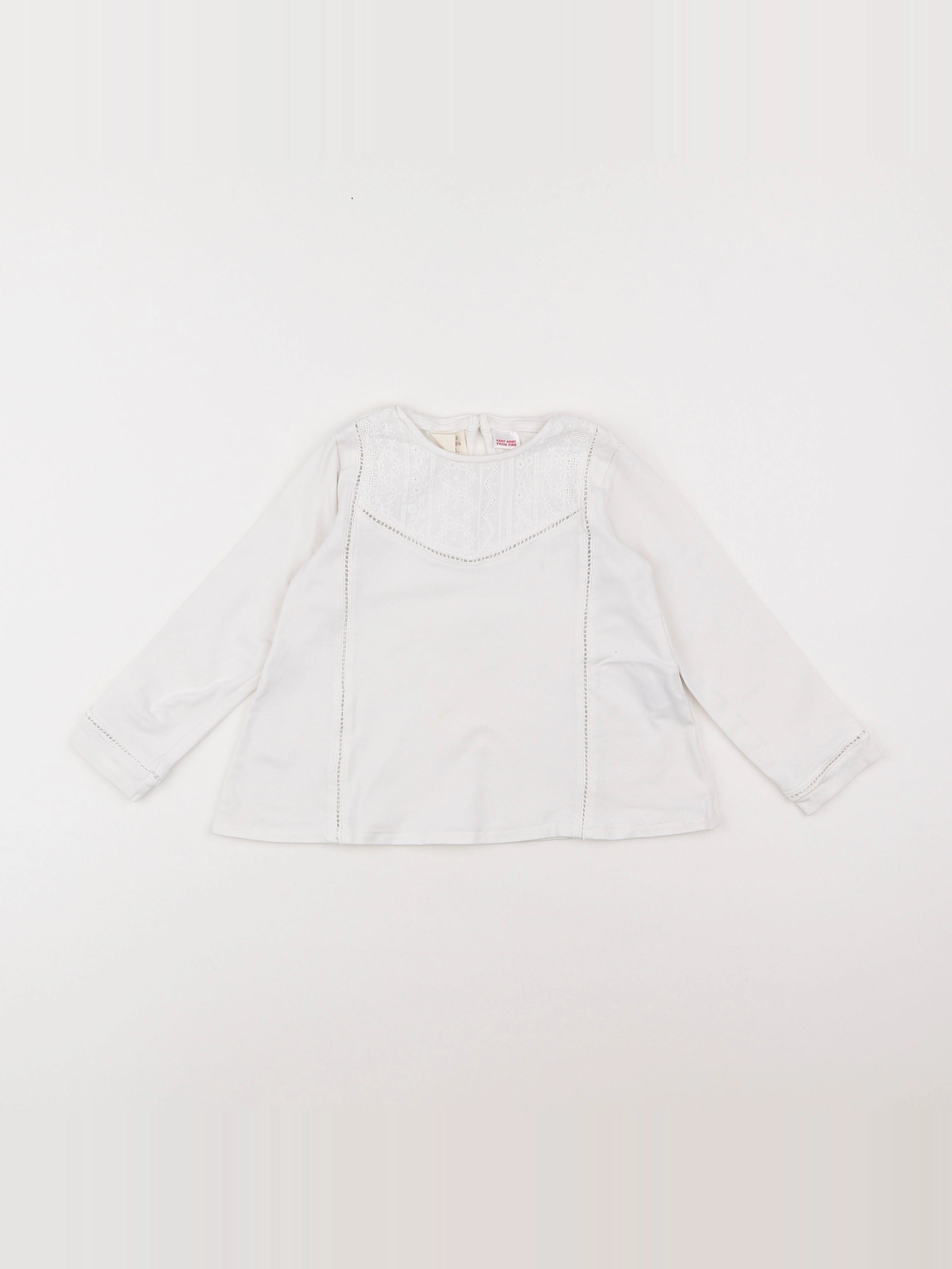Zara - tee-shirt blanc - 18 mois à 2 ans