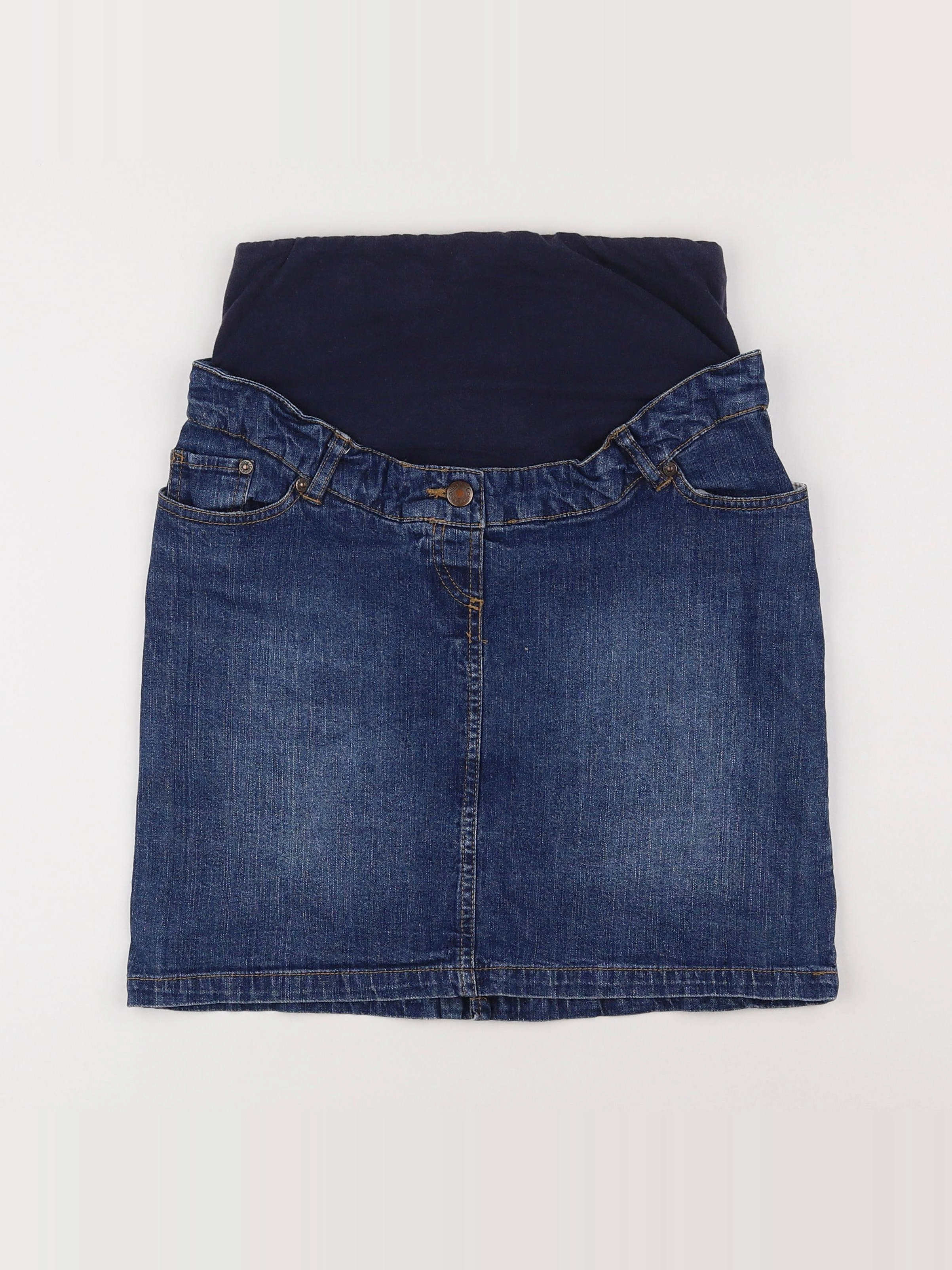 Vertbaudet - jupe grossesse bleu - 34