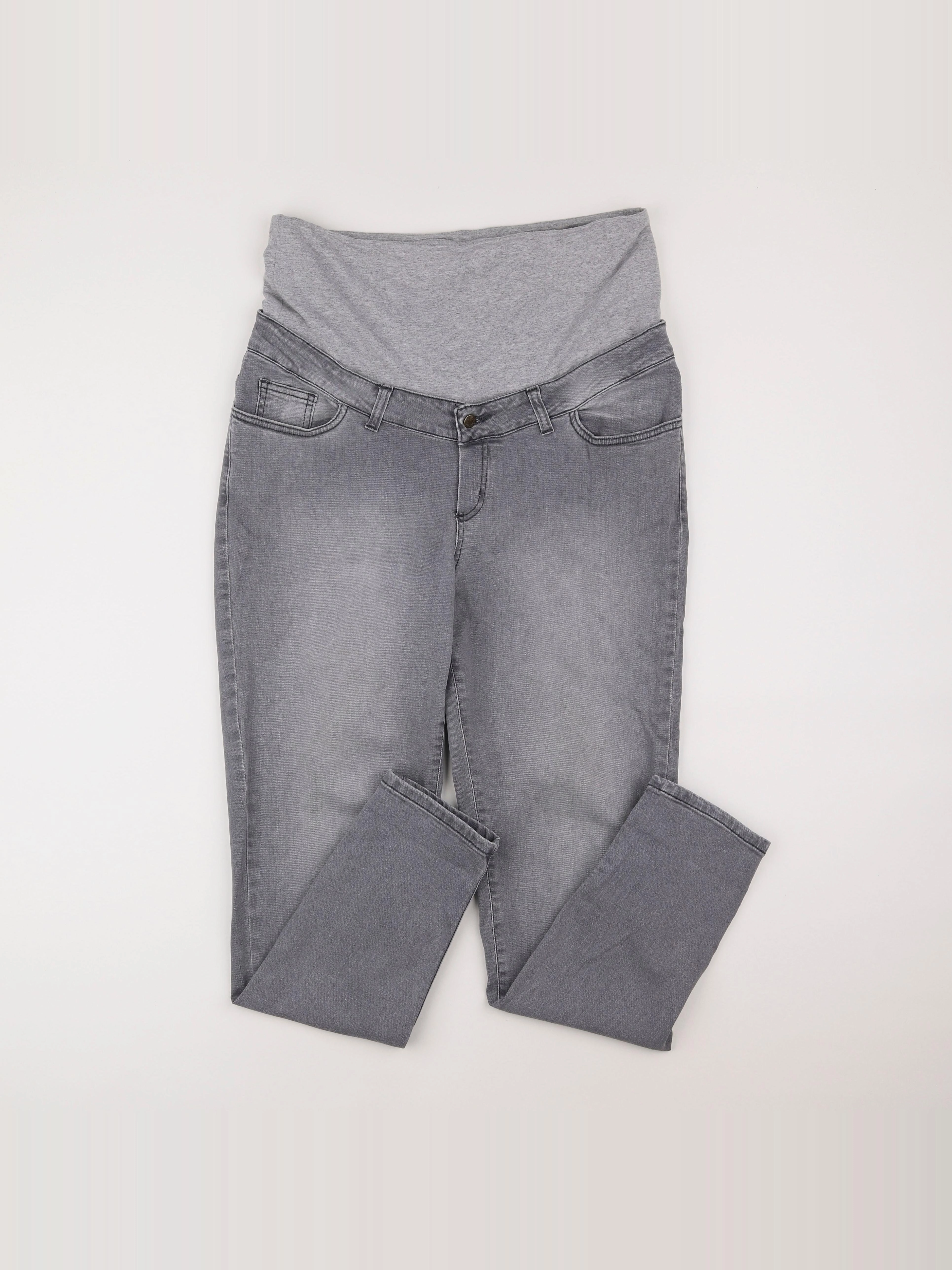 Envie de fraise - jean grossesse gris - 40