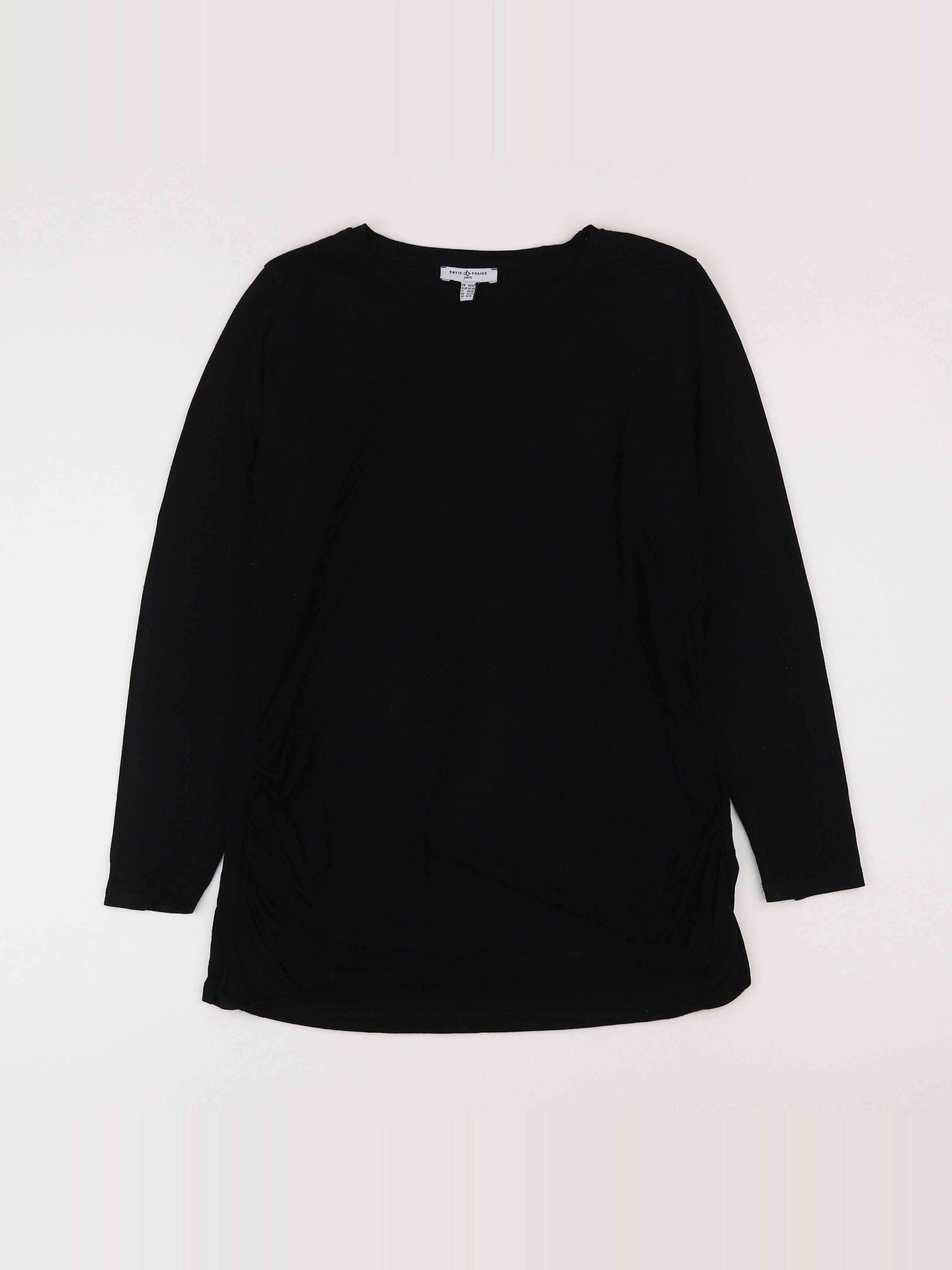 Envie de fraise - tee-shirt grossesse noir - 40 à 42