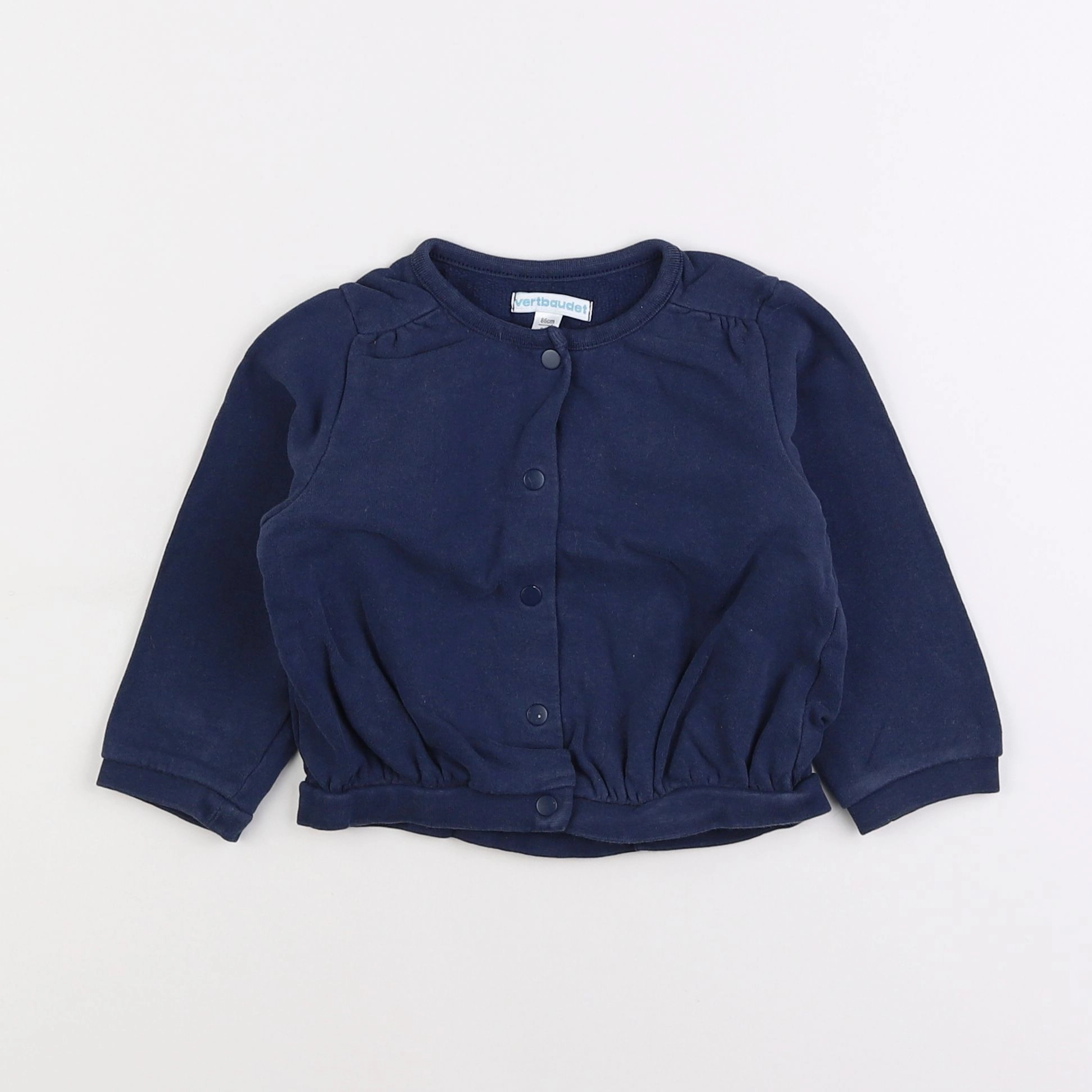 Vertbaudet - sweat bleu - 2 ans