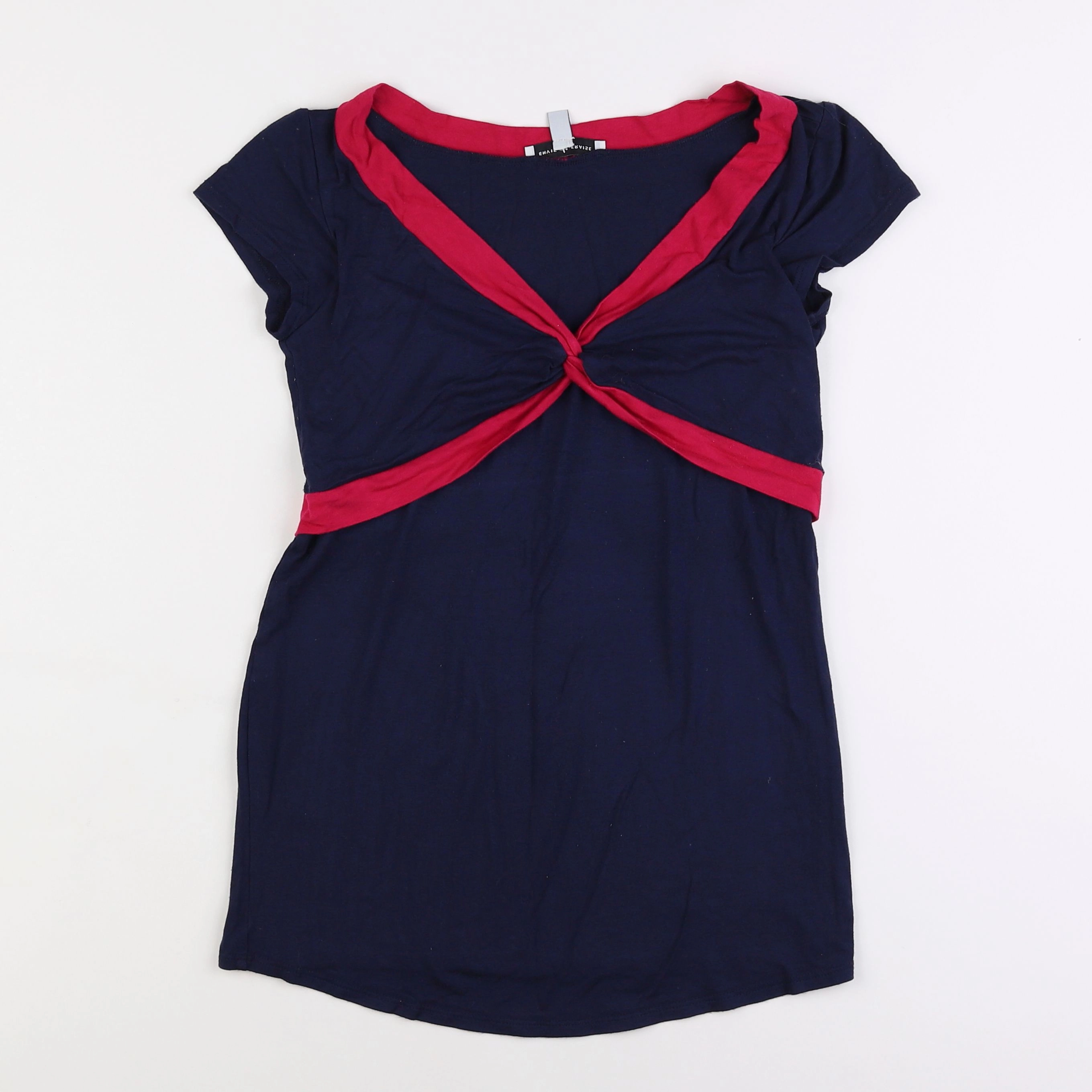 Envie de fraise - tee-shirt grossesse bleu - 38 à 40