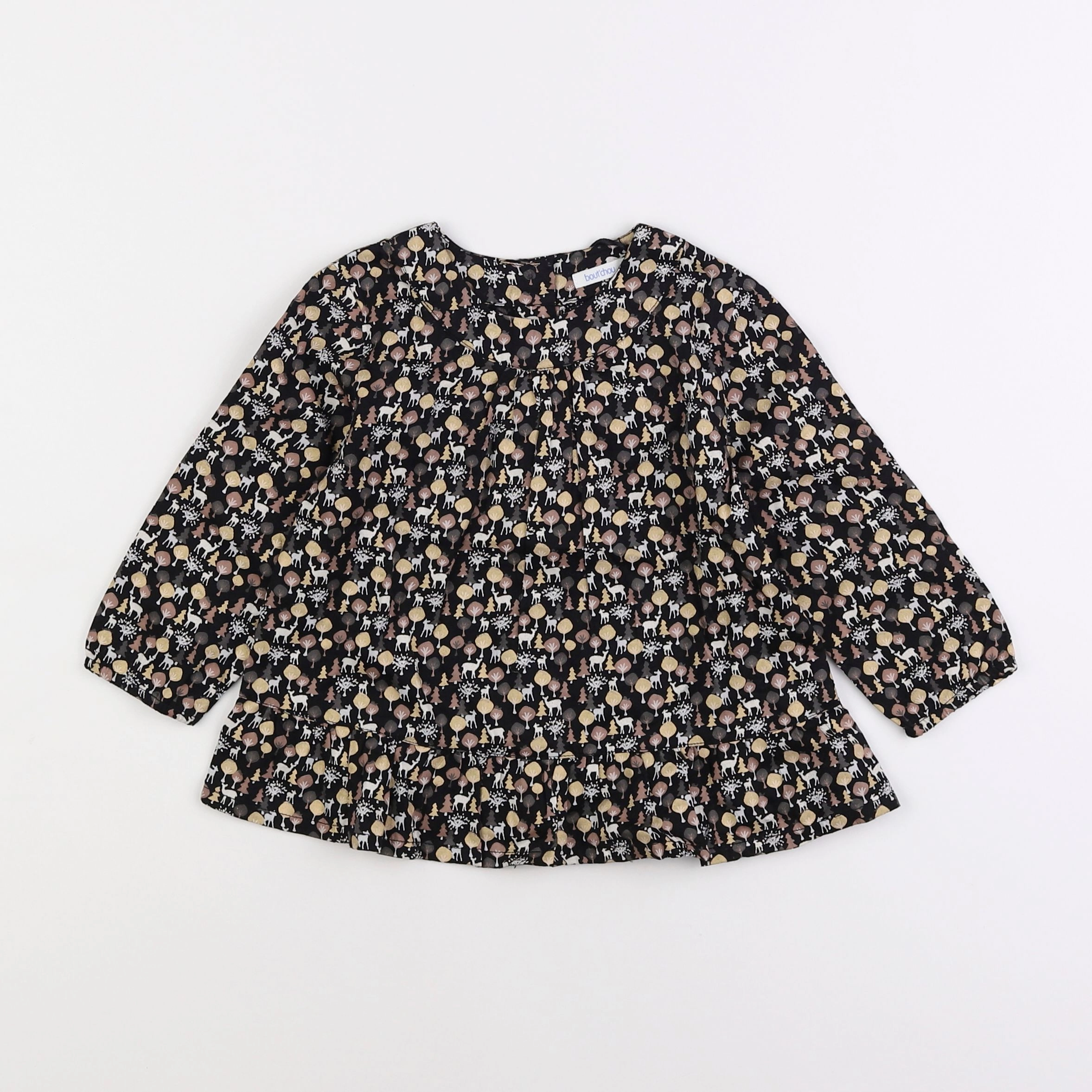 Boutchou - blouse noir - 18 mois