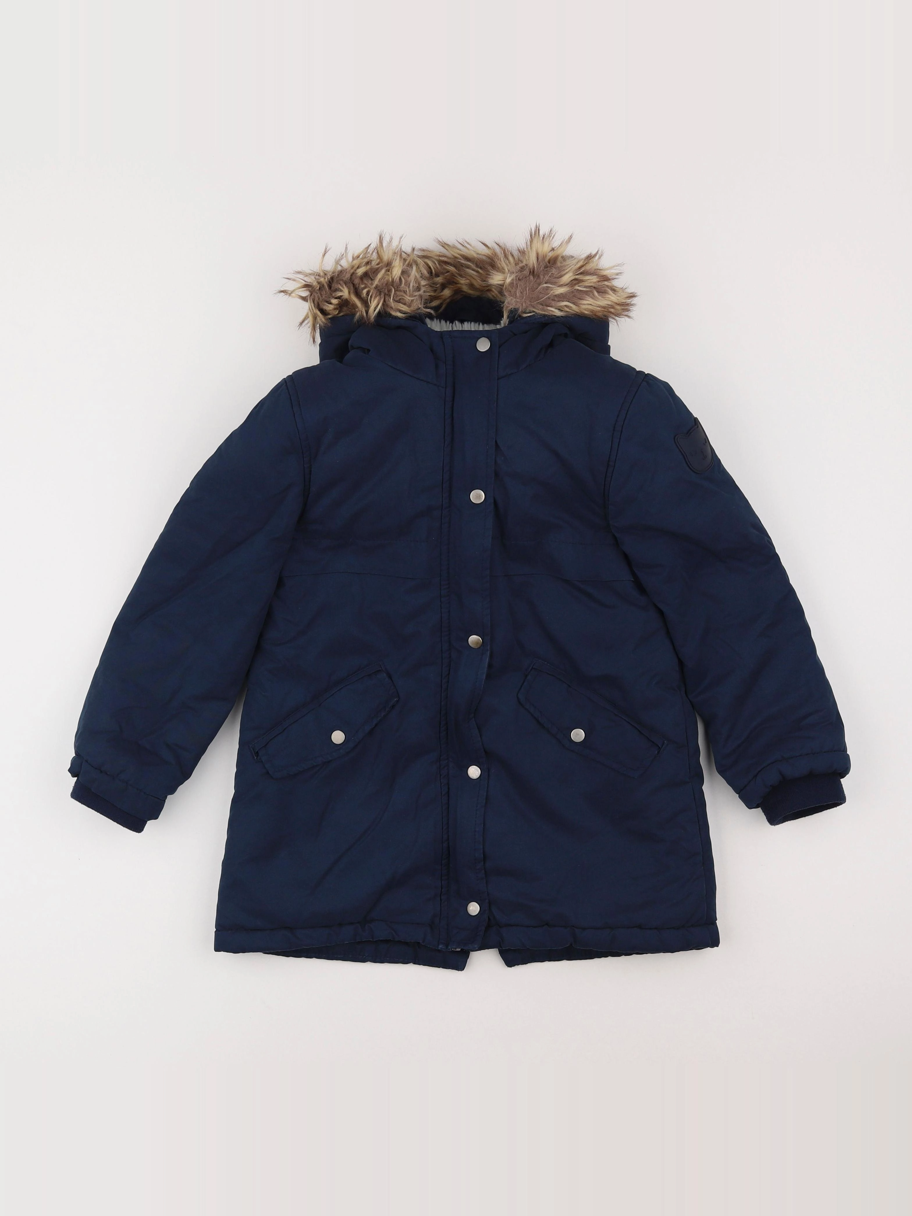 Vertbaudet - parka bleu - 6 ans