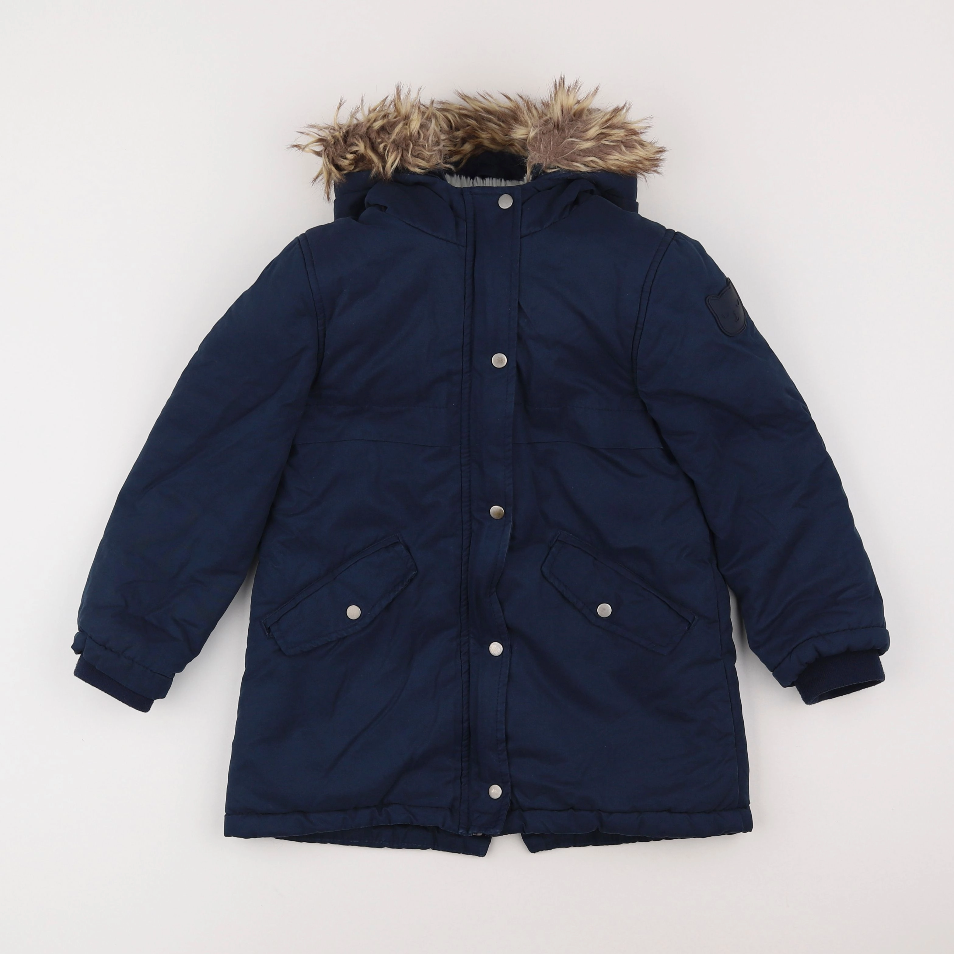 Vertbaudet - parka bleu - 6 ans