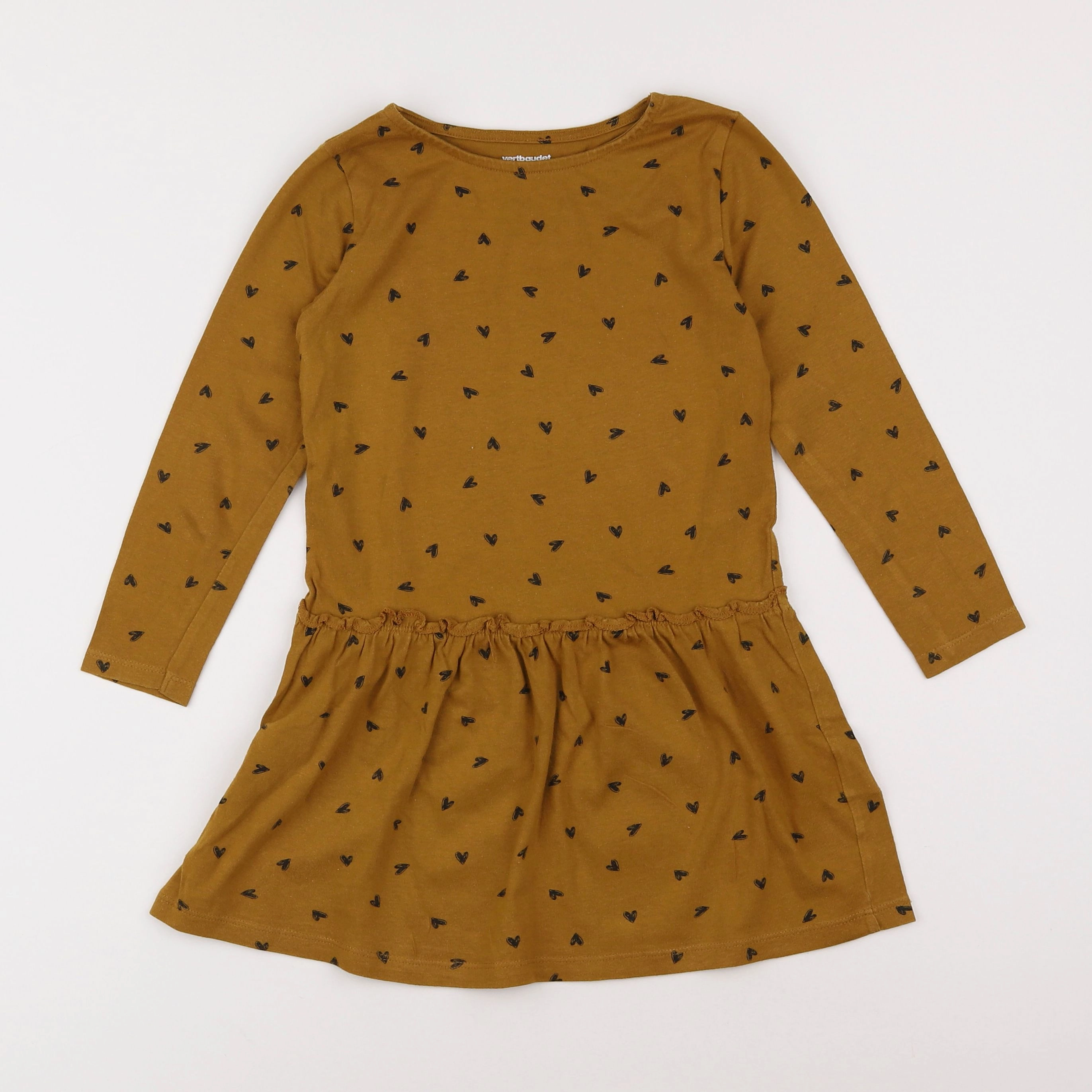 Vertbaudet - robe marron - 5 ans