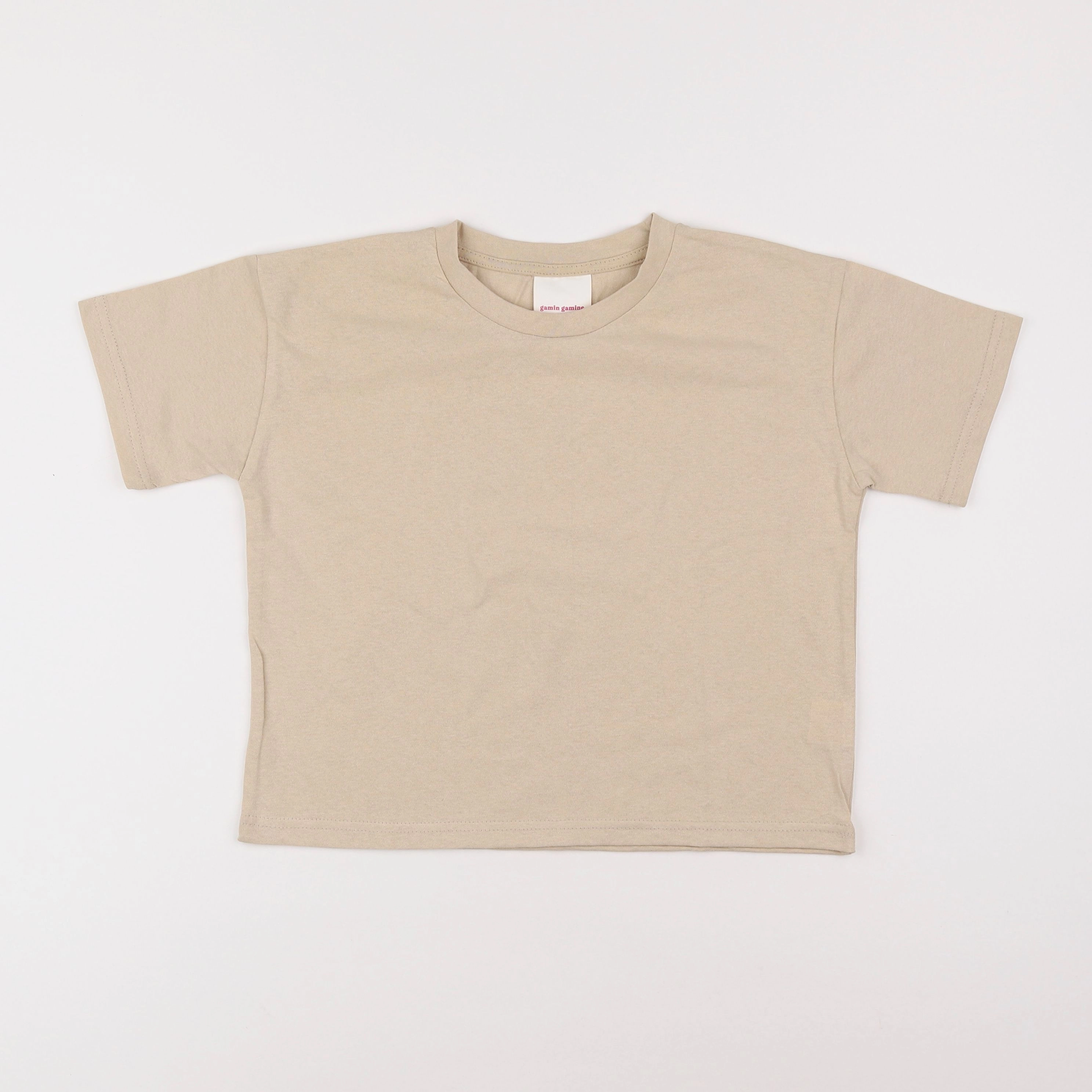 Gamin gamine - tee-shirt beige - 3 ans