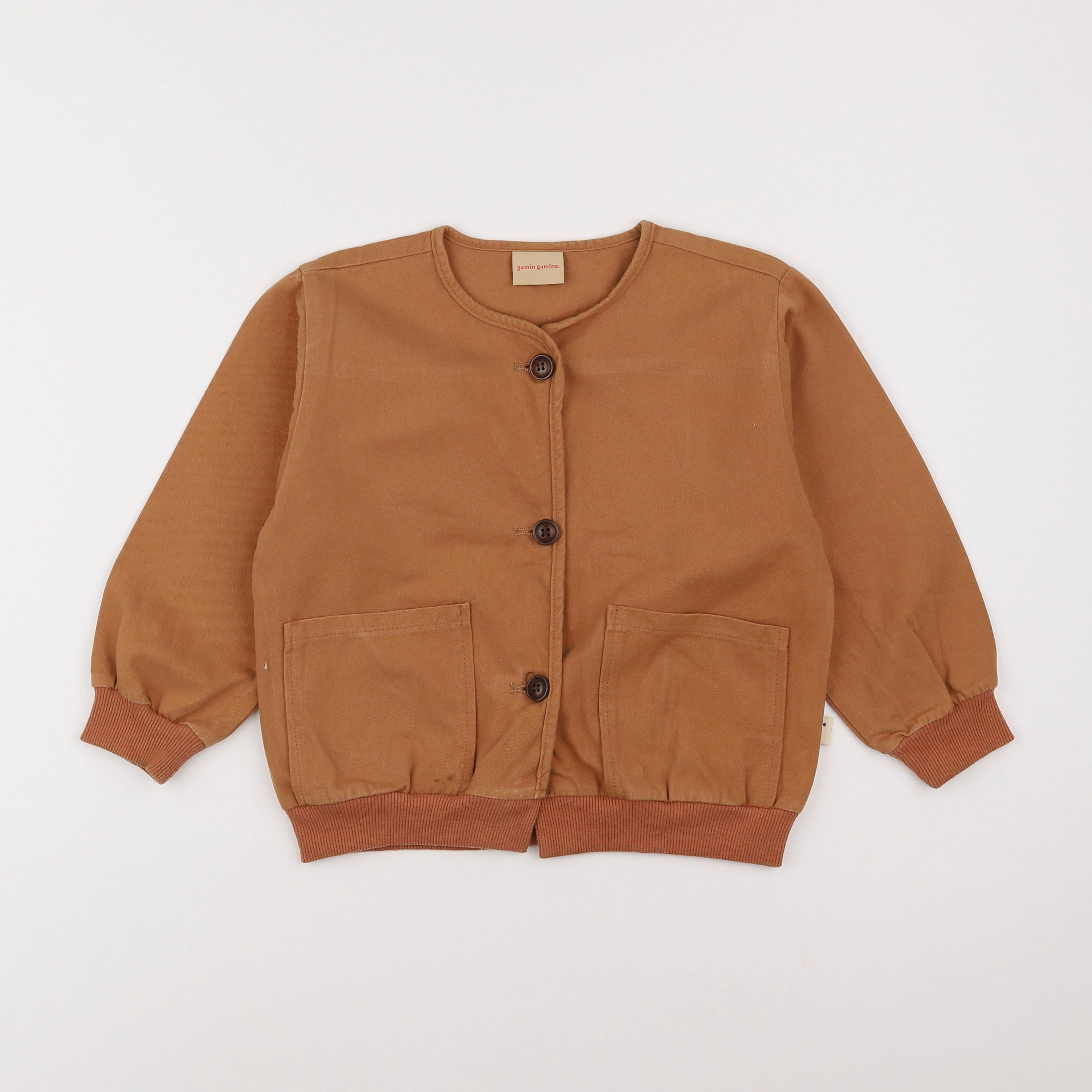 Gamin gamine - veste marron - 4/5 ans