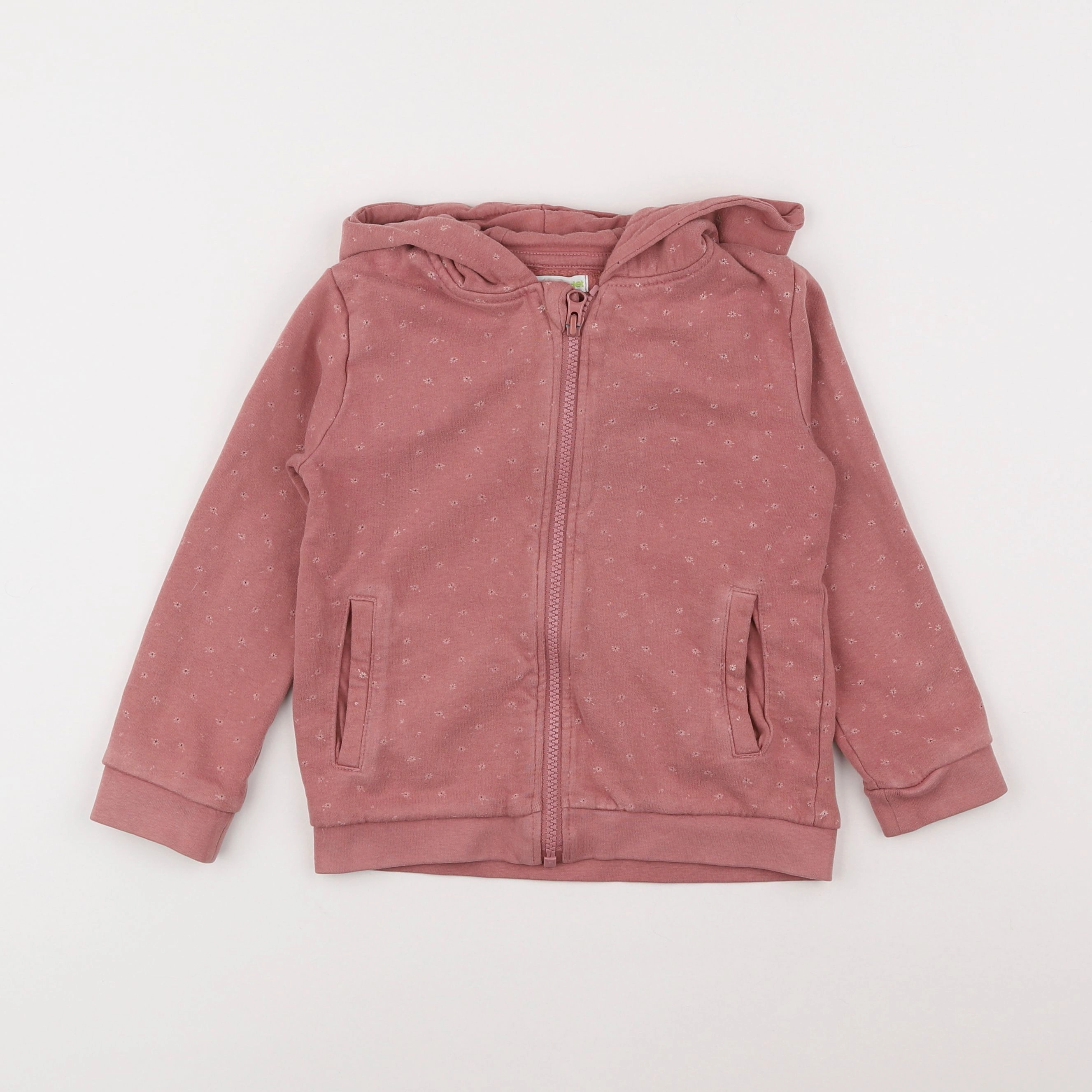 Vertbaudet - sweat rose - 6 ans