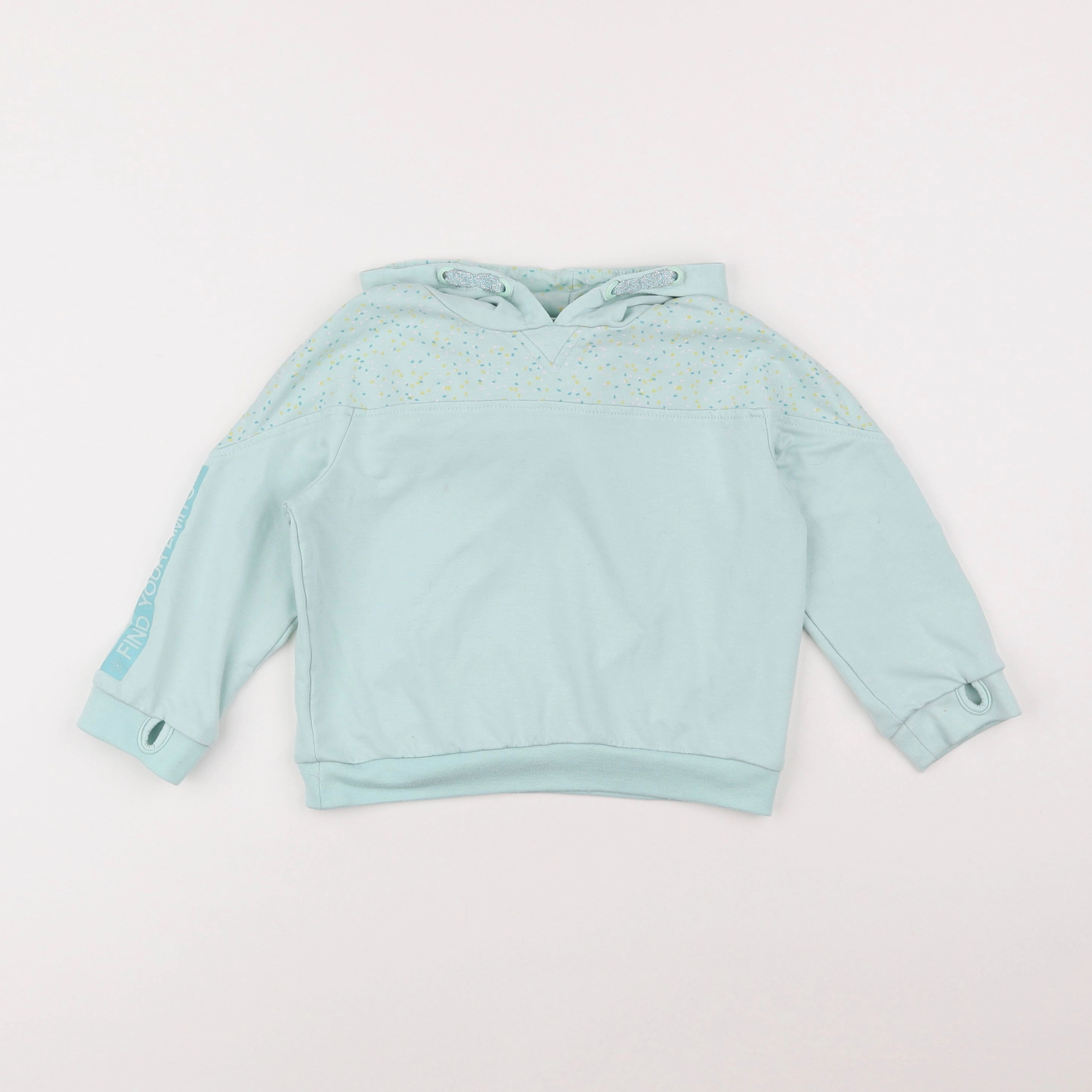 Vertbaudet - sweat vert - 6 ans