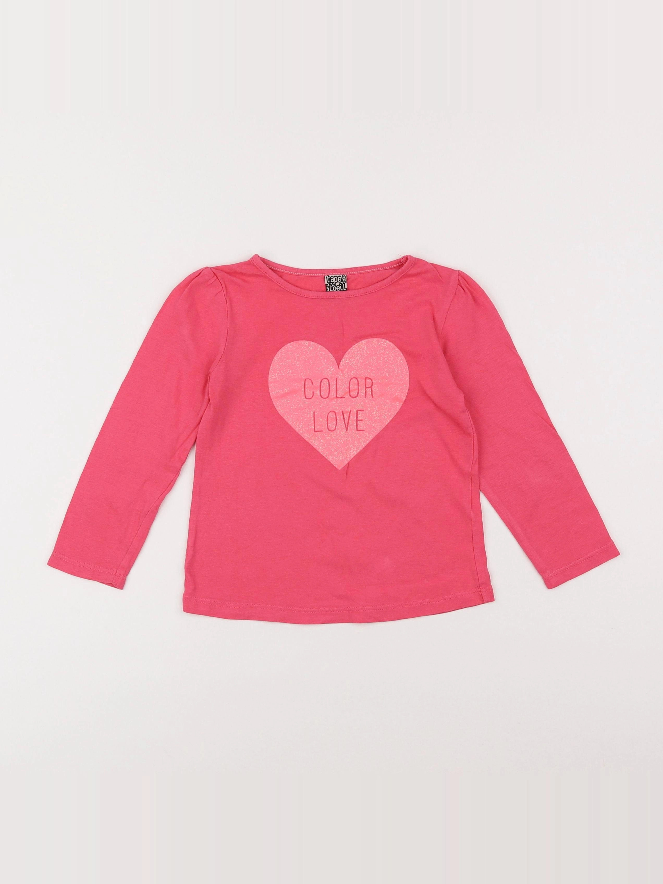 Tape à l'oeil - tee-shirt rose - 3 ans
