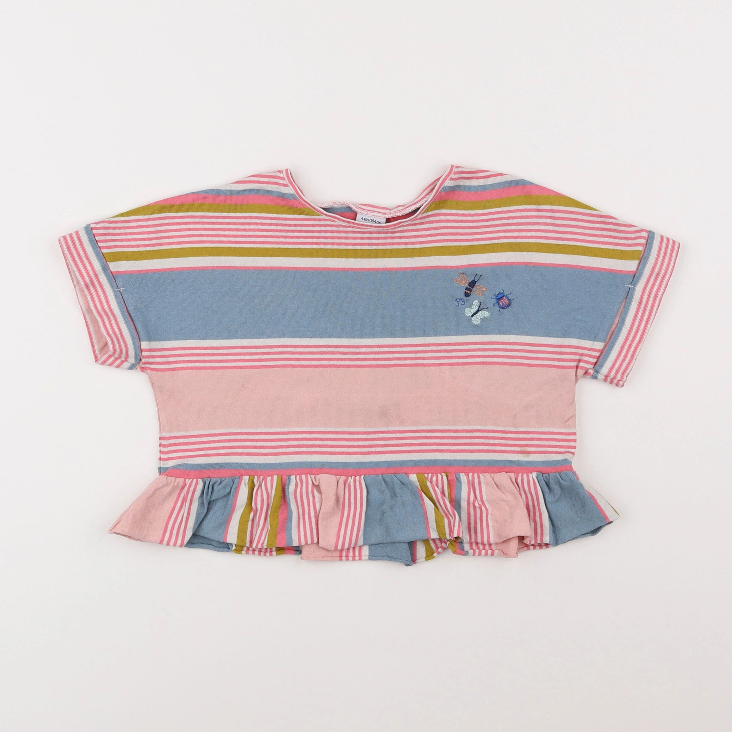 Petit Bateau - tee-shirt multicolore - 4 ans