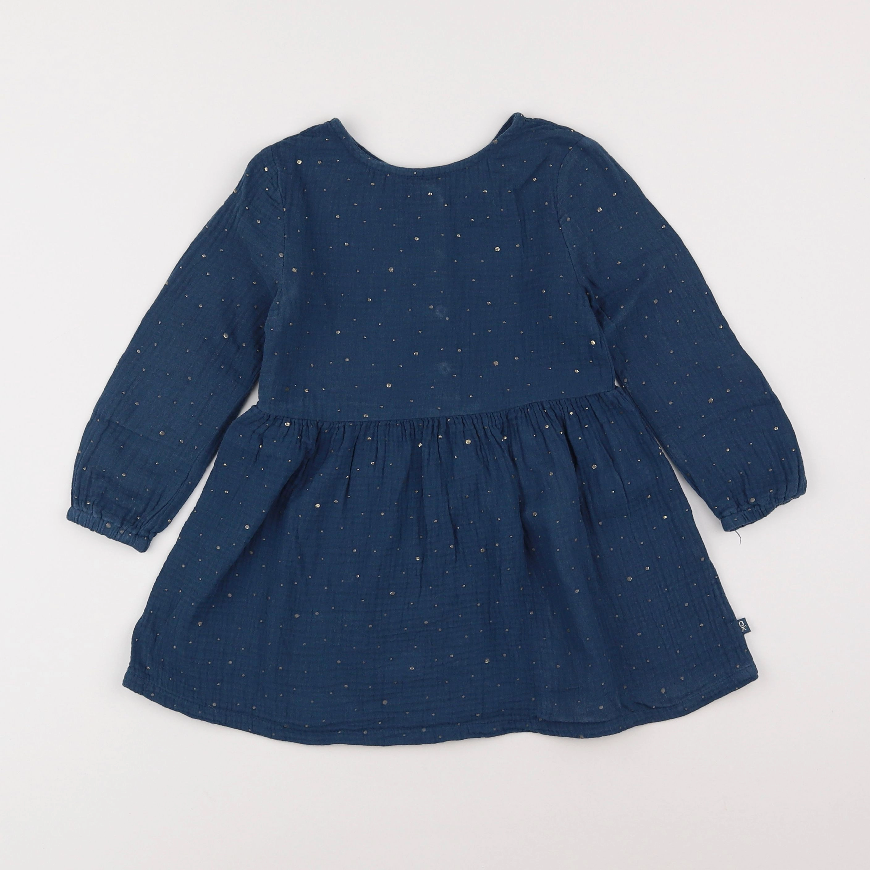 Okaidi - robe bleu, or - 4 ans