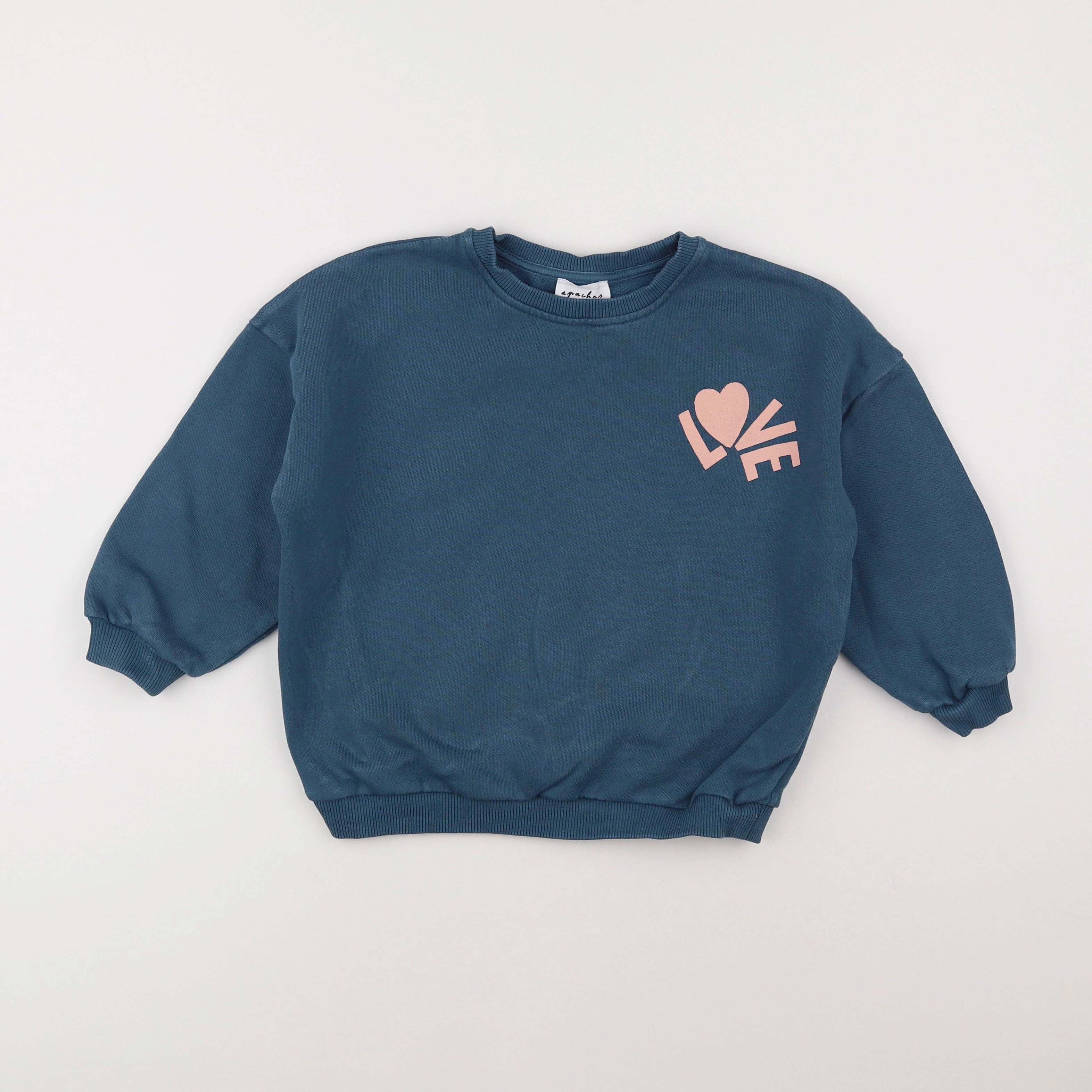 Apaches Collections - sweat bleu - 6 ans