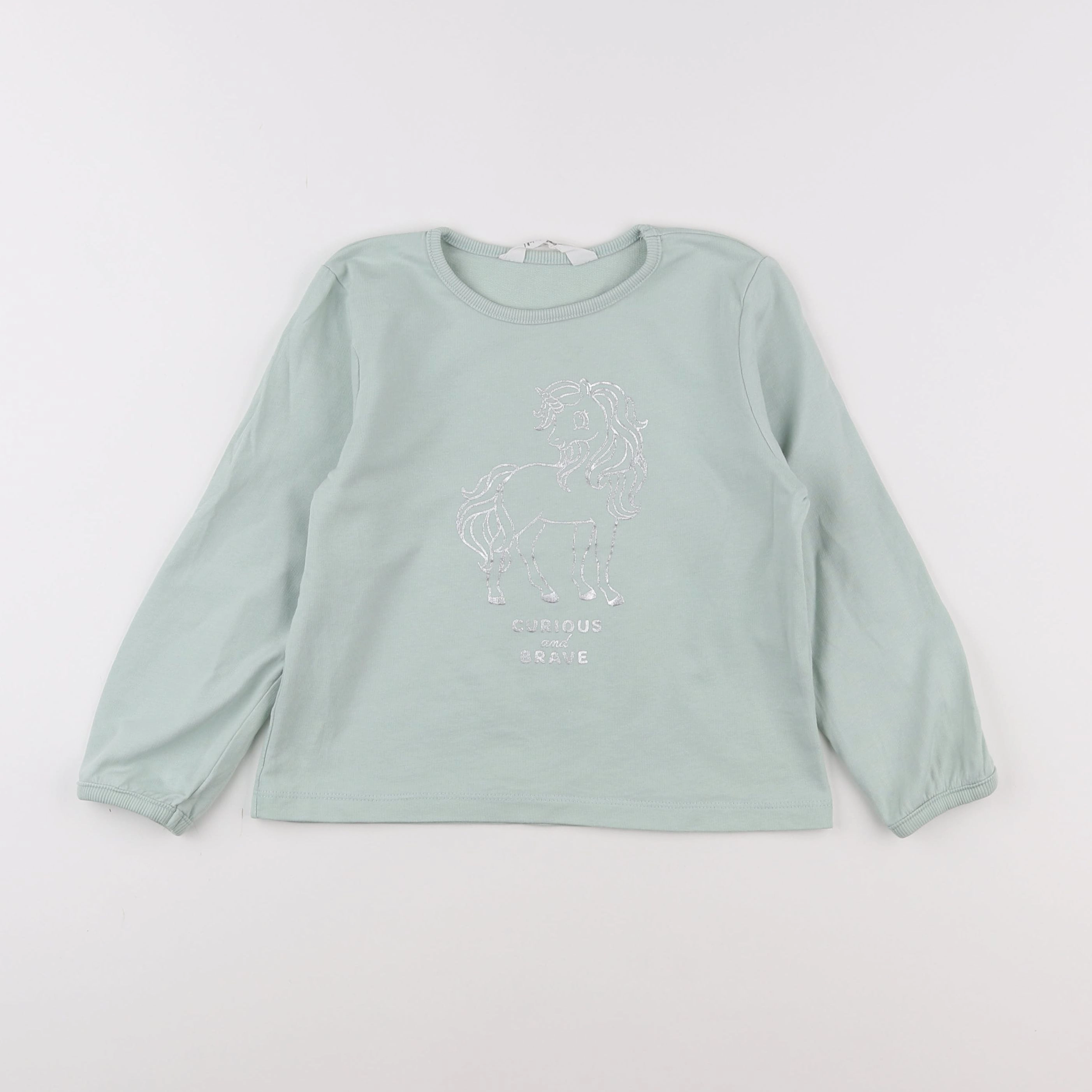H&M - tee-shirt vert - 4/6 ans