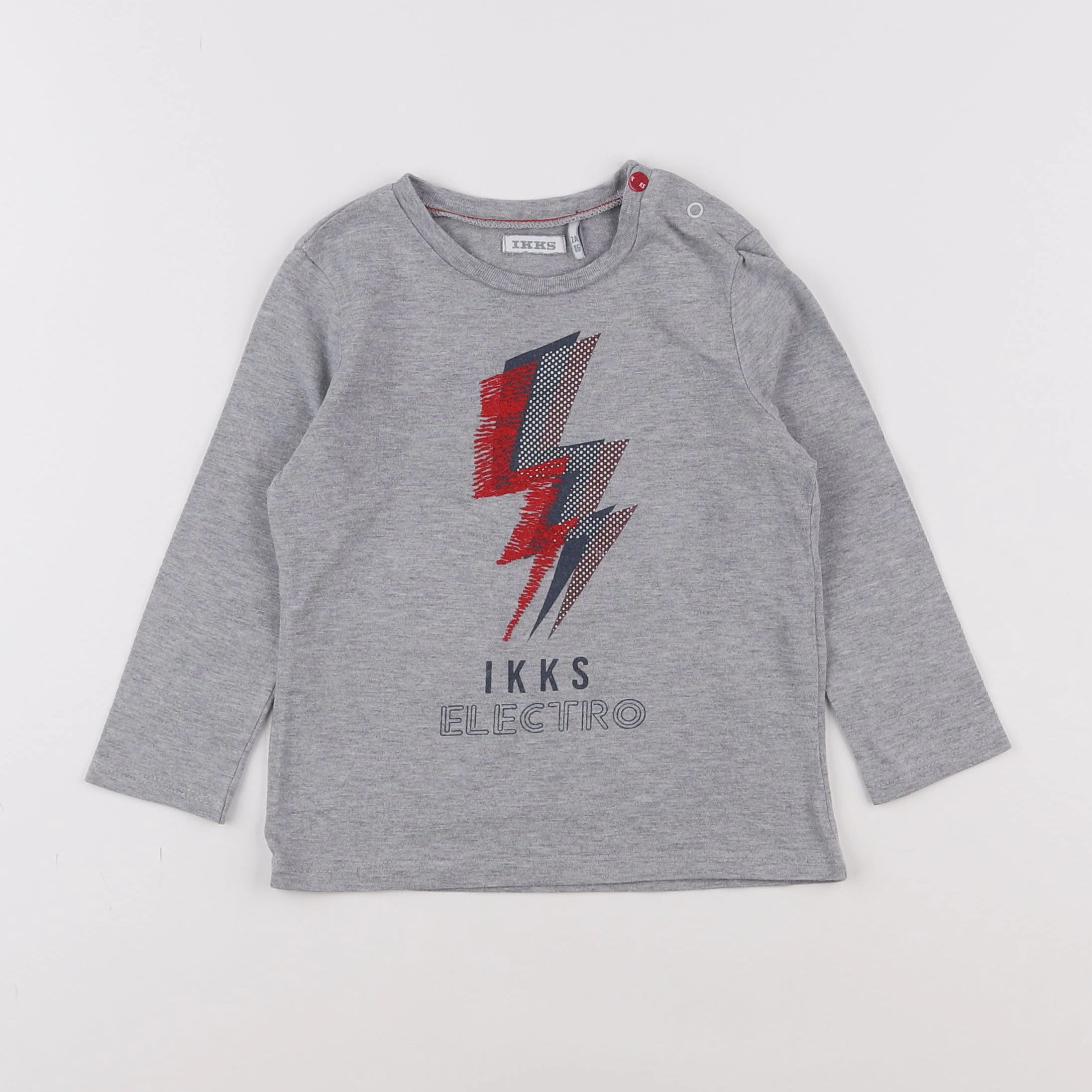 IKKS - tee-shirt gris - 2 ans