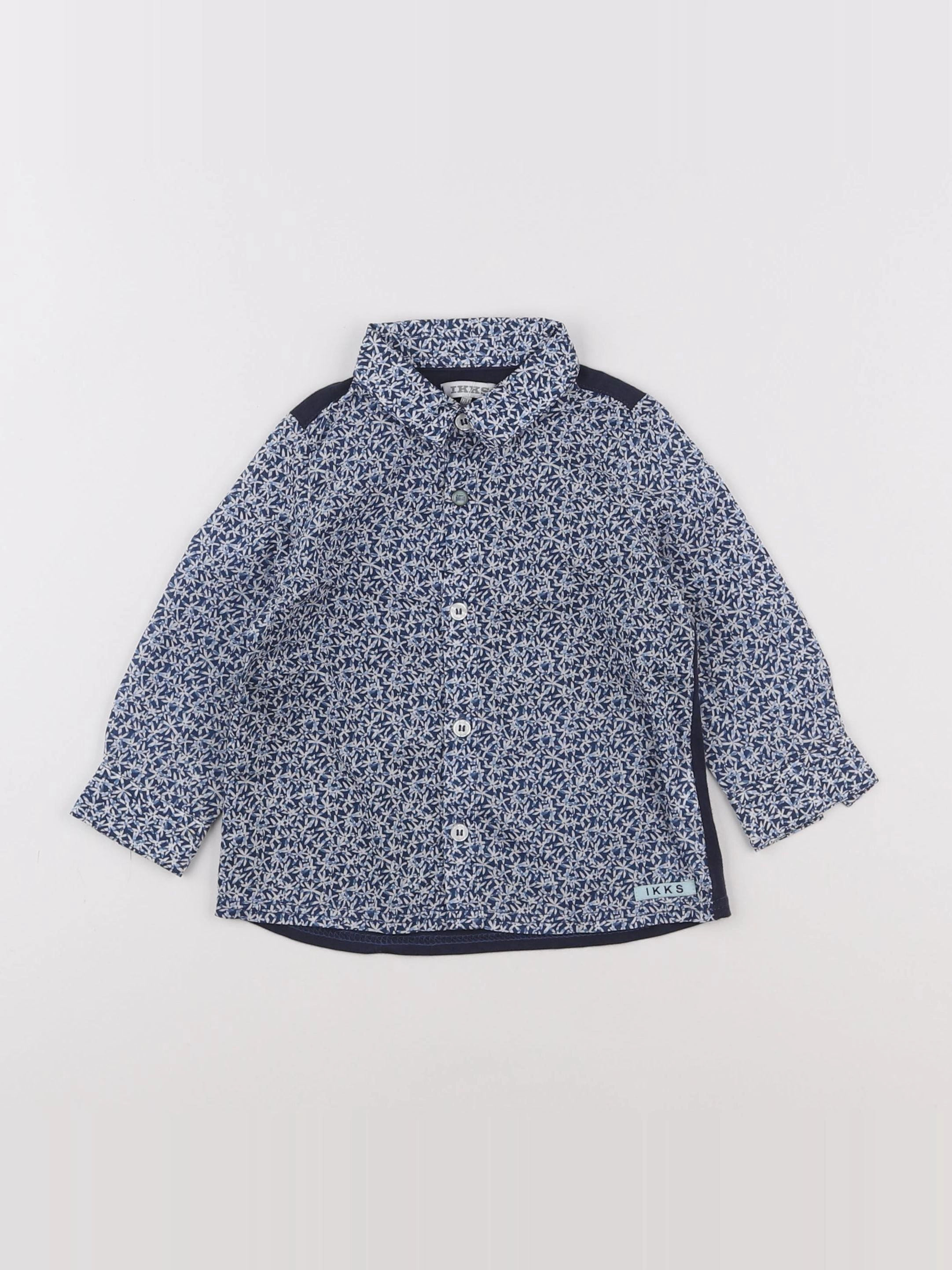IKKS - chemise bleu - 12 mois