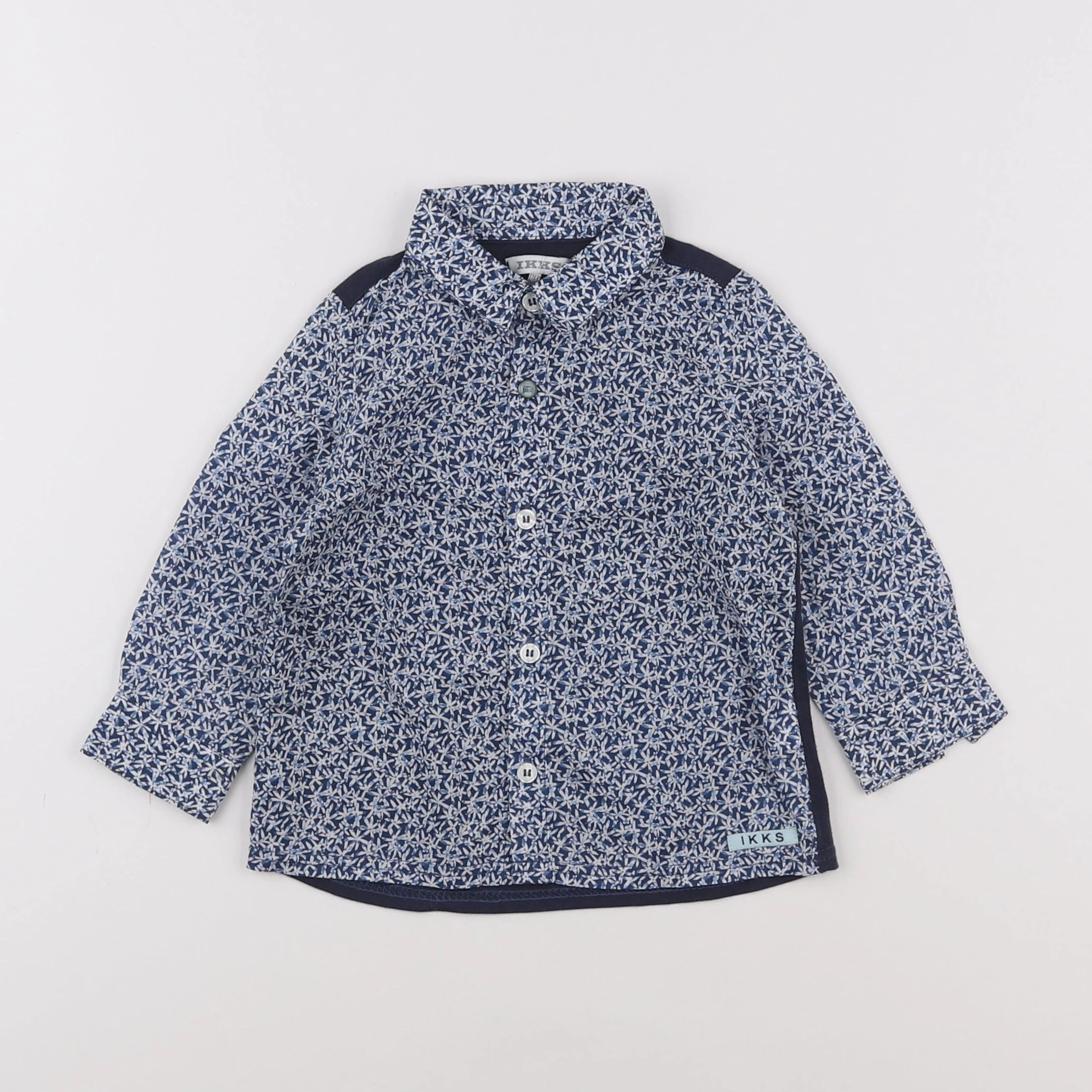 IKKS - chemise bleu - 12 mois