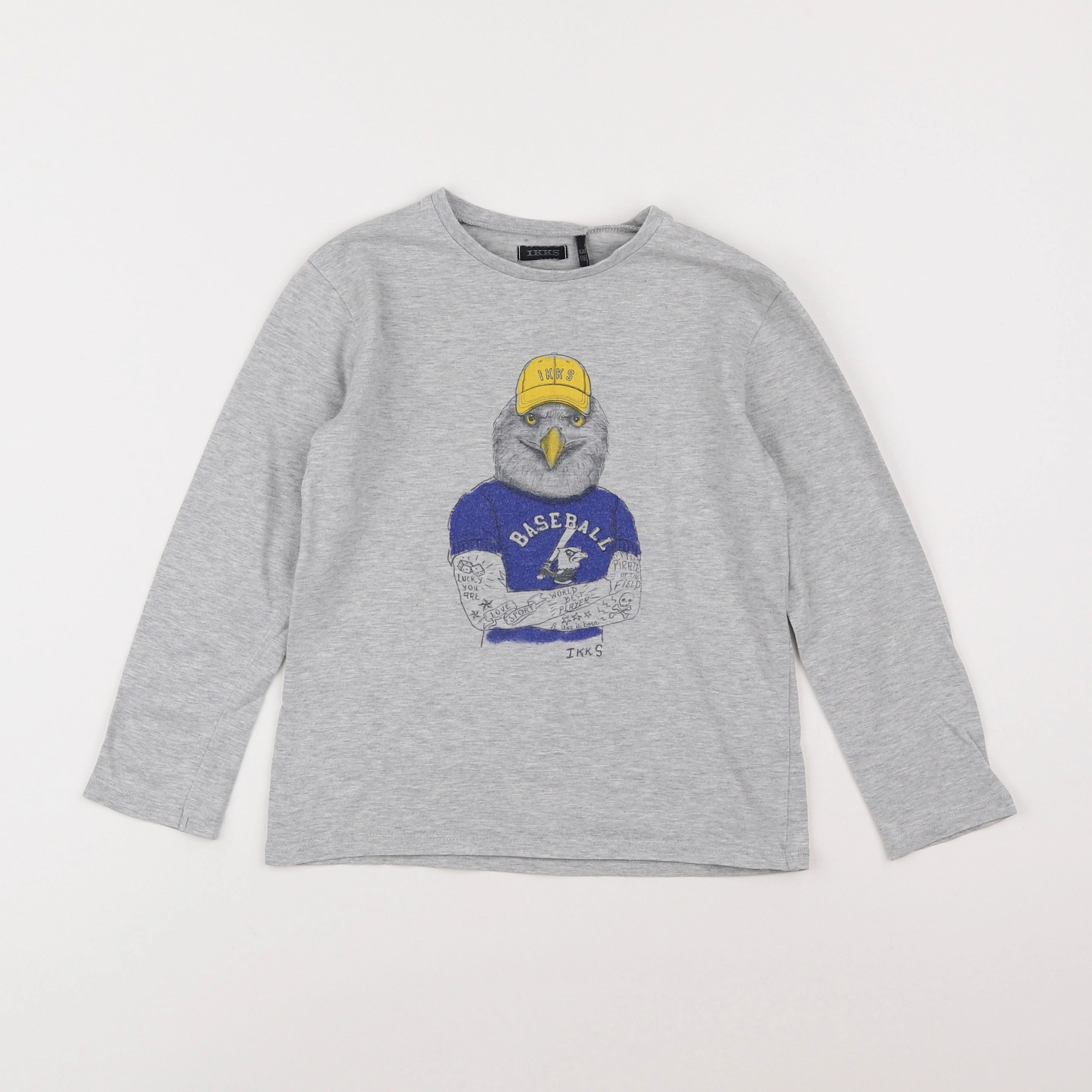 IKKS - tee-shirt gris - 6 ans