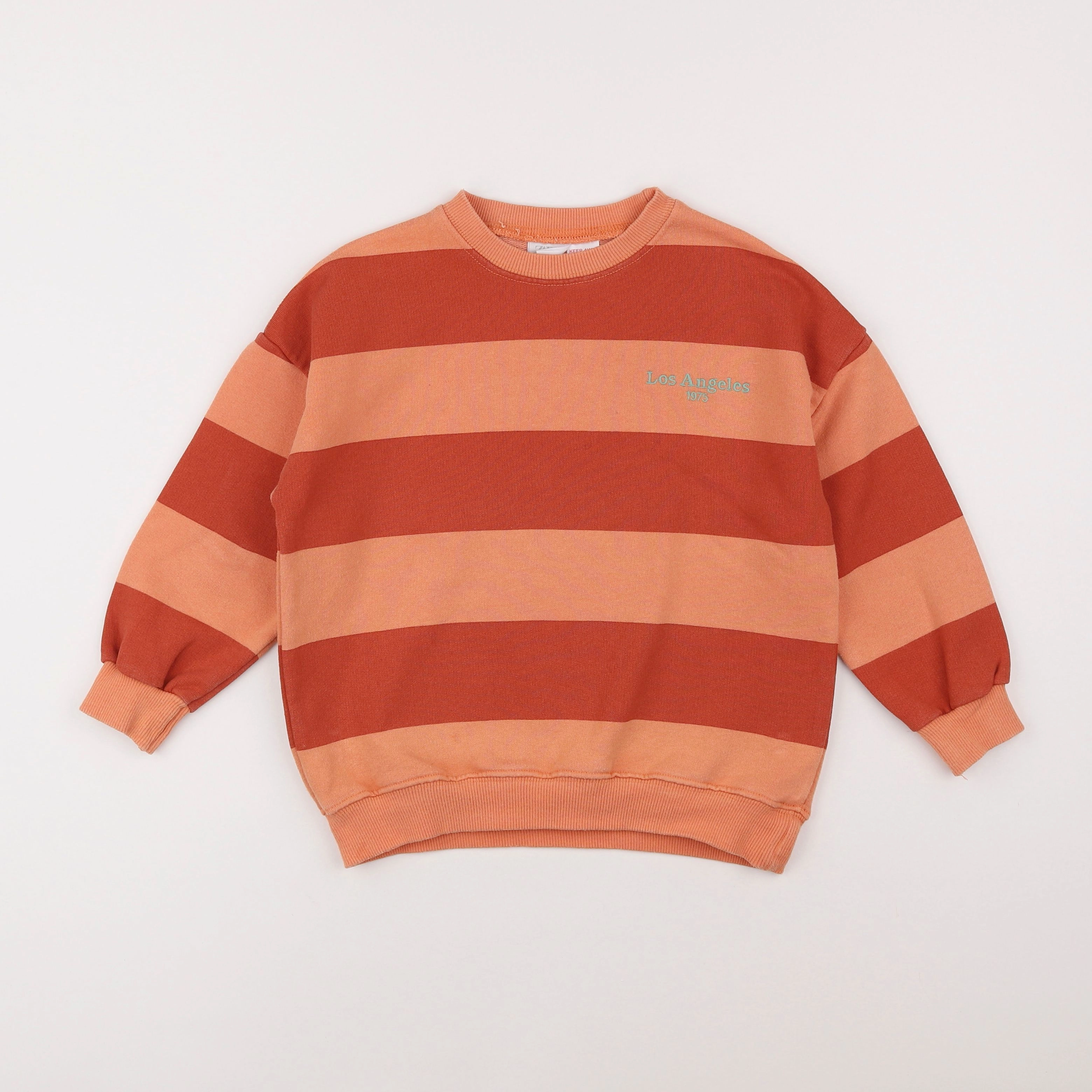 Zara - sweat orange - 4/5 ans