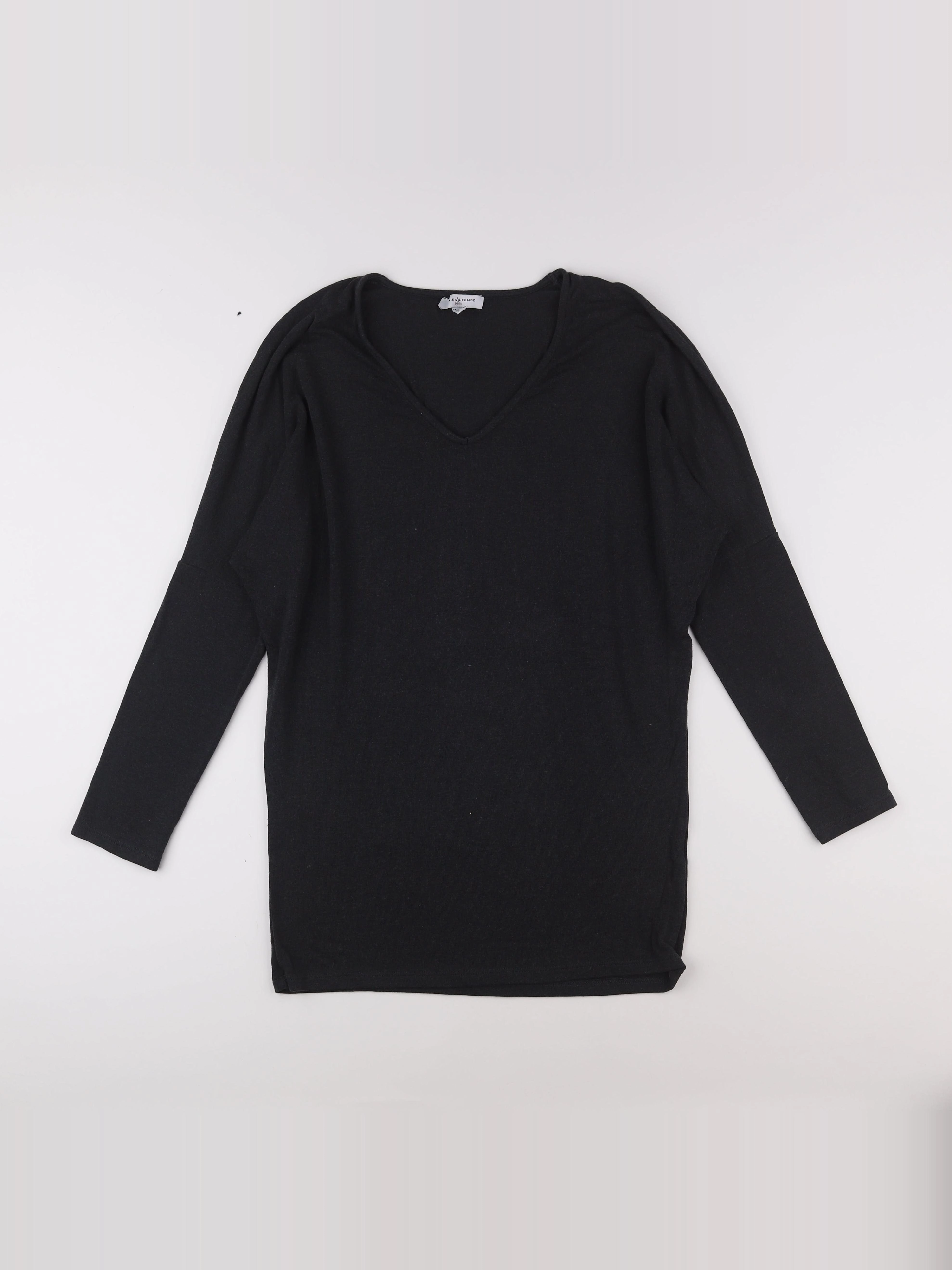 Envie de fraise - tee-shirt grossesse noir - 38 à 40
