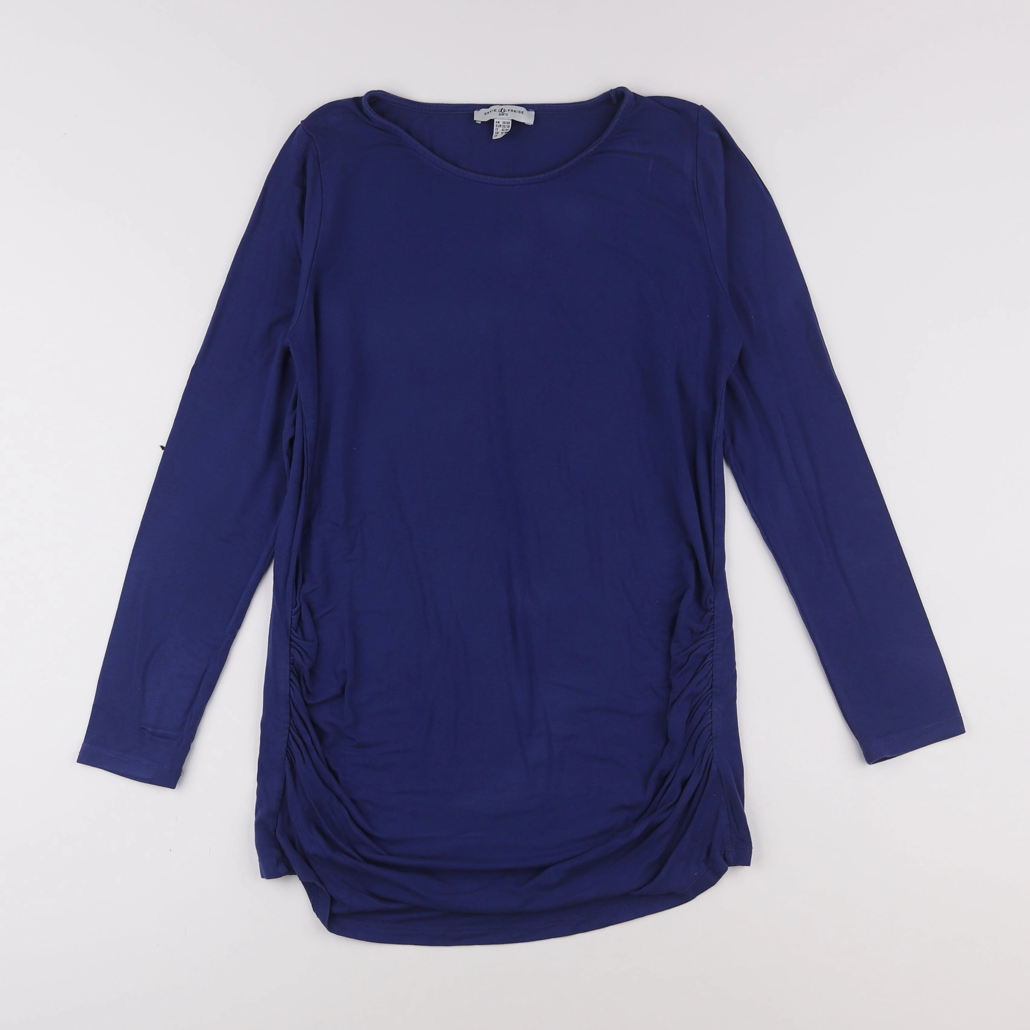 Envie de fraise - tee-shirt grossesse bleu - 38 à 40