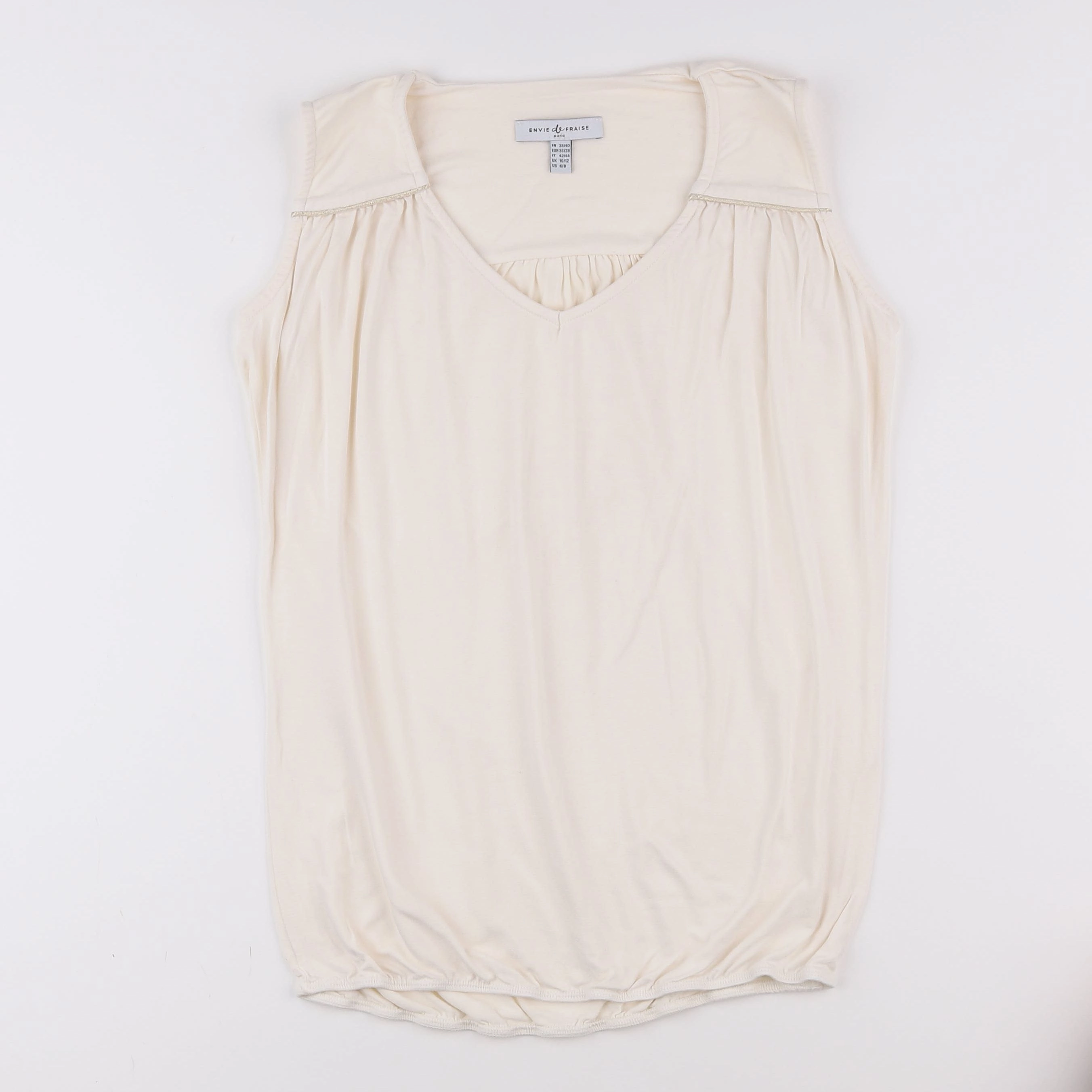 Envie de fraise - tee-shirt grossesse beige - 38 à 40