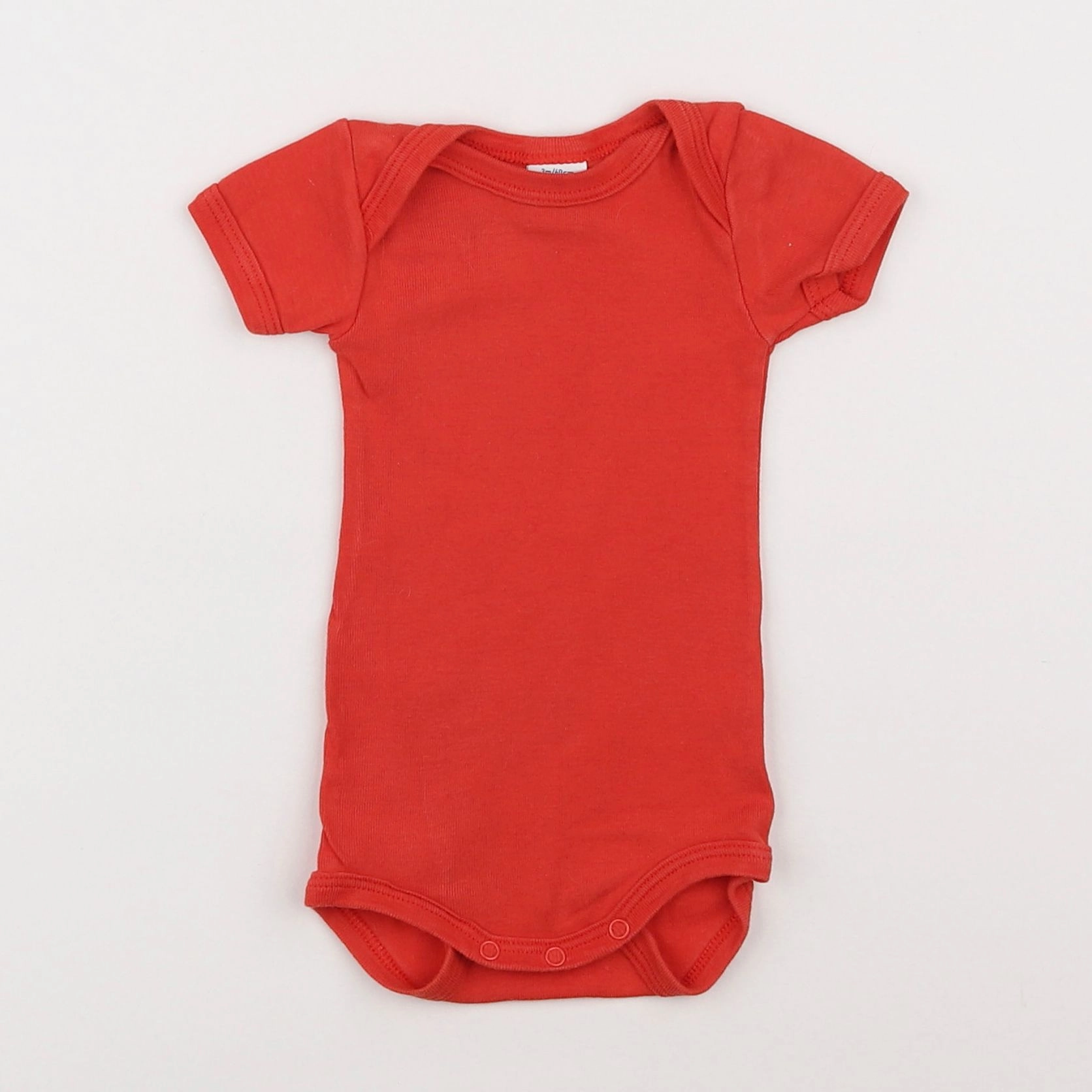 Petit Bateau - body rouge - 3 mois