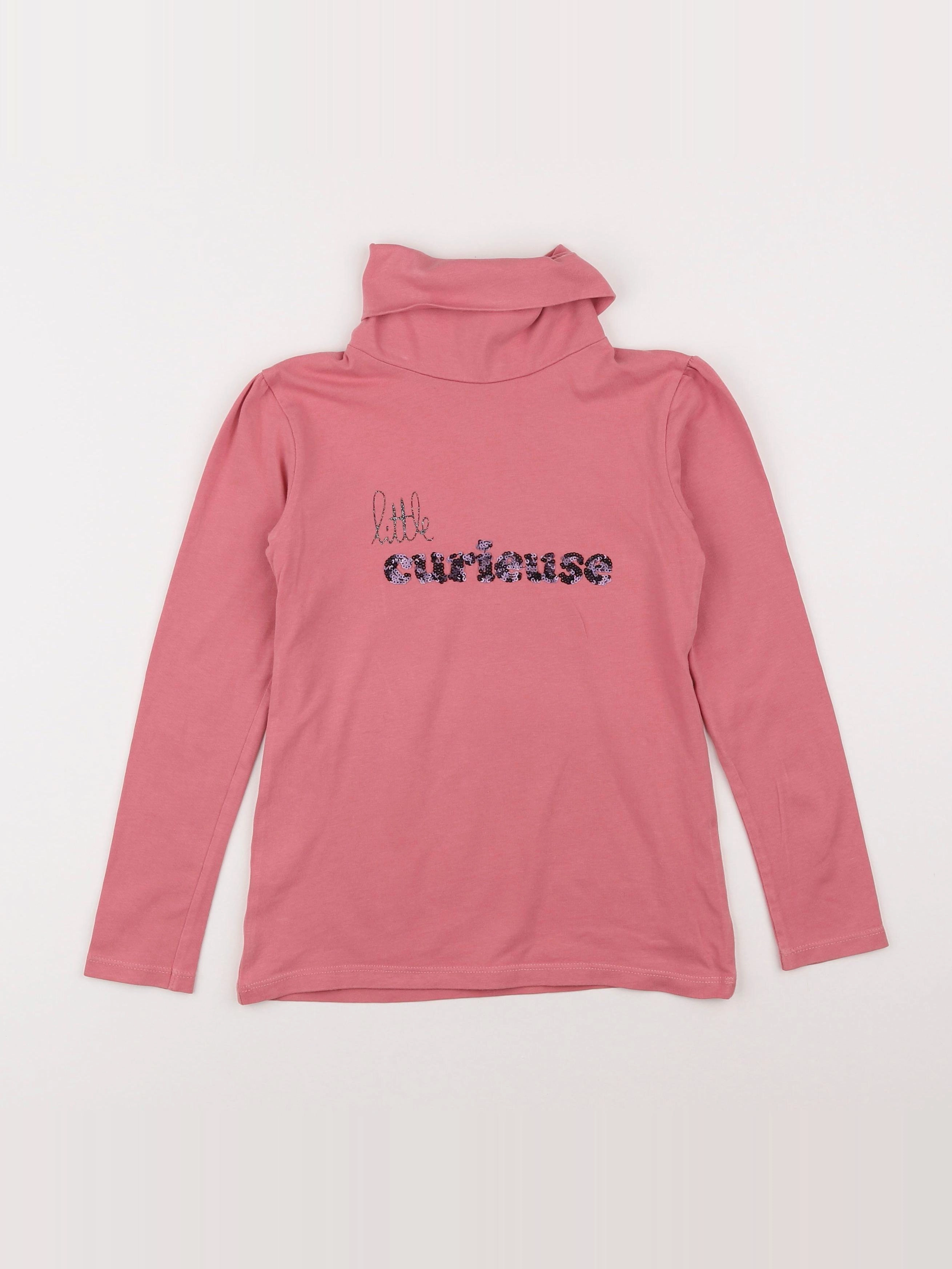 Tape à l'oeil - sous-pull rose - 8 ans