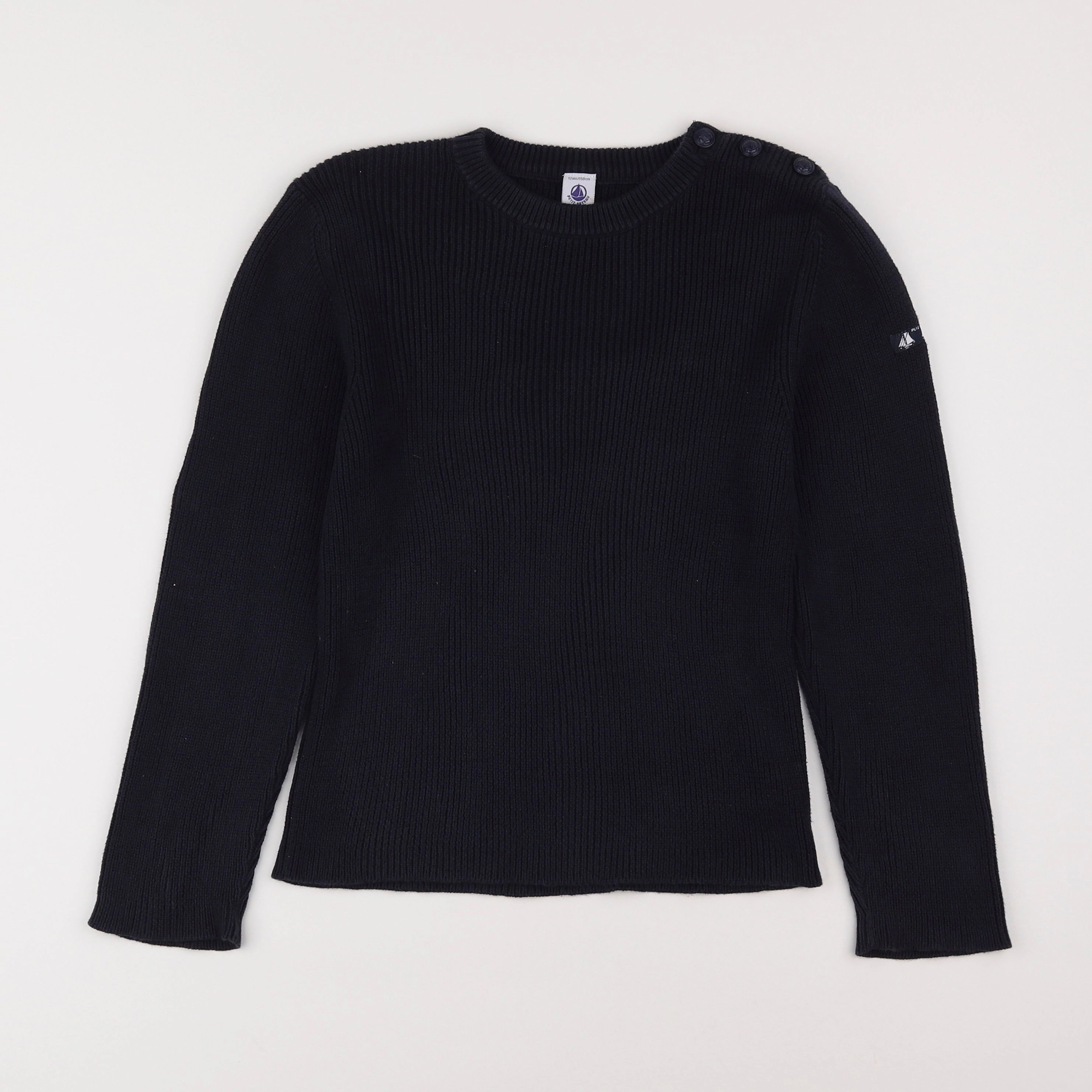 Petit Bateau - pull bleu - 12 ans