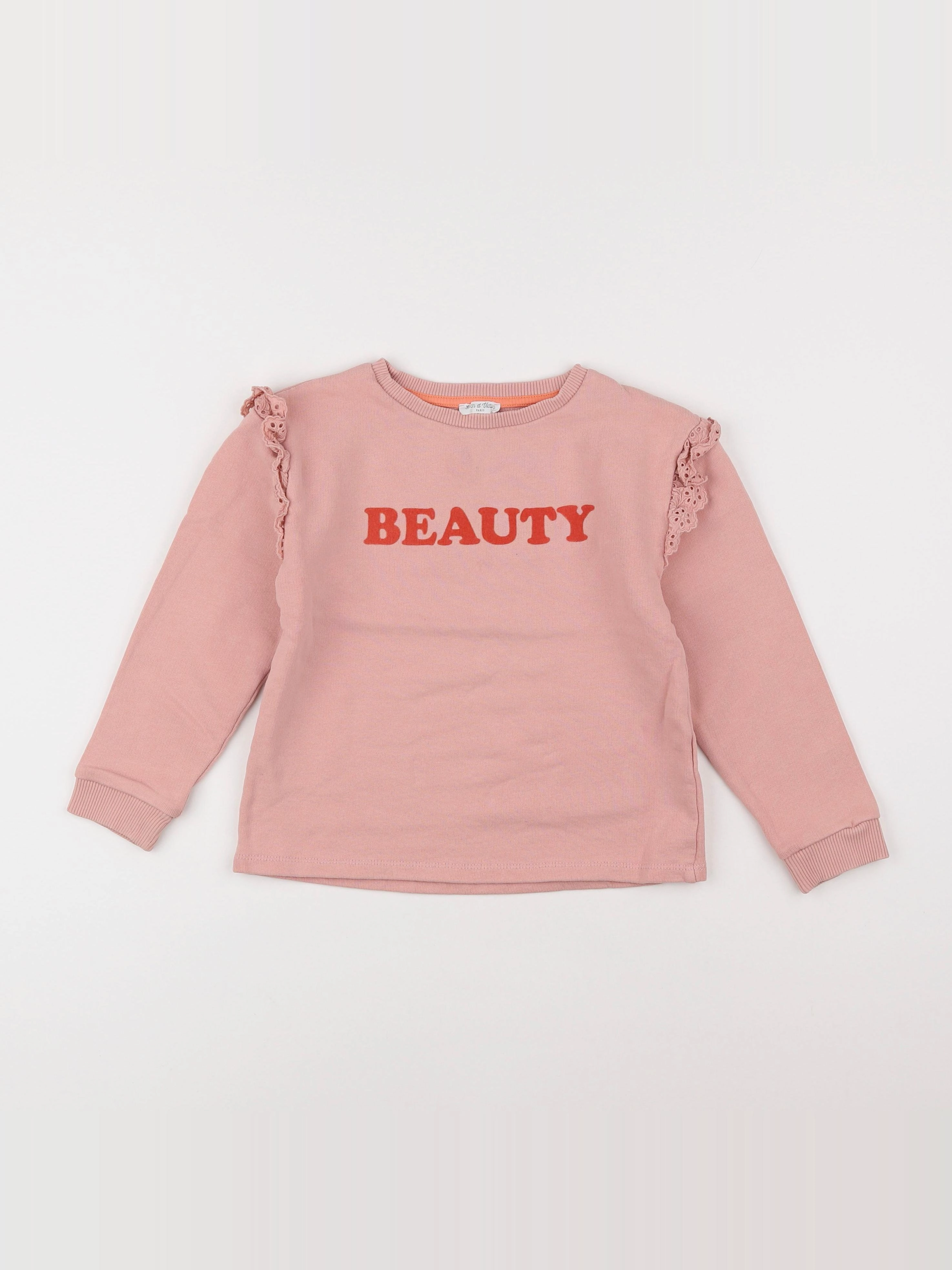Eden & Victor - sweat rose - 8 ans
