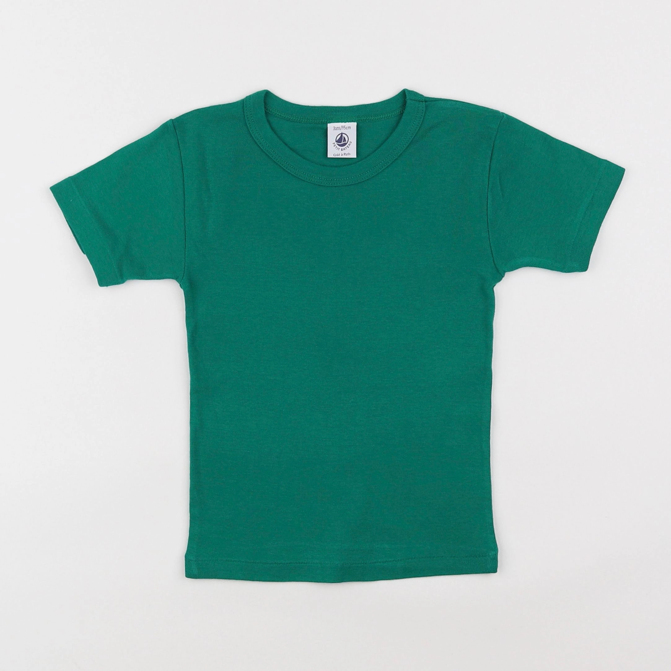 Petit Bateau - maillot de corps vert - 3 ans