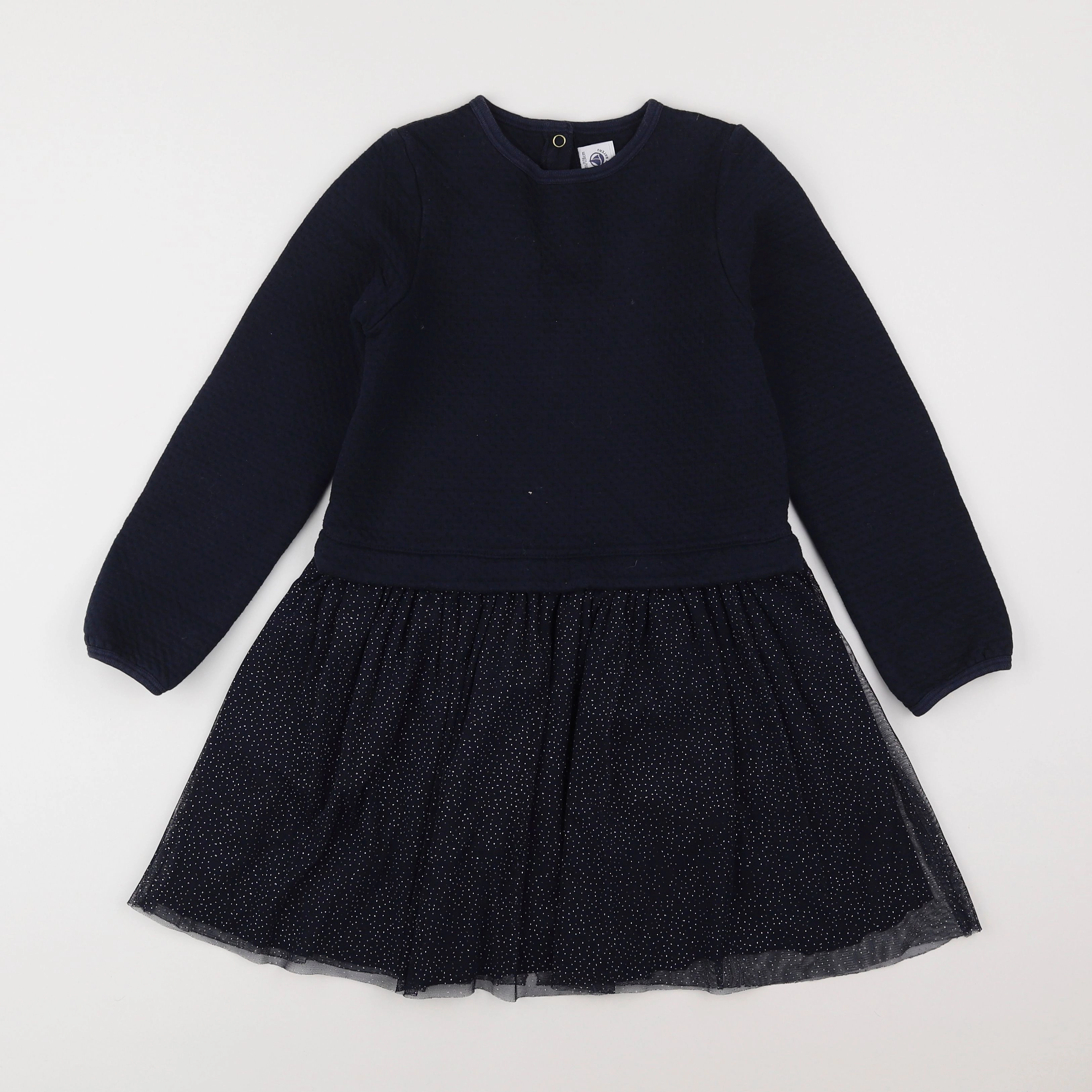 Petit Bateau - robe bleu - 8 ans