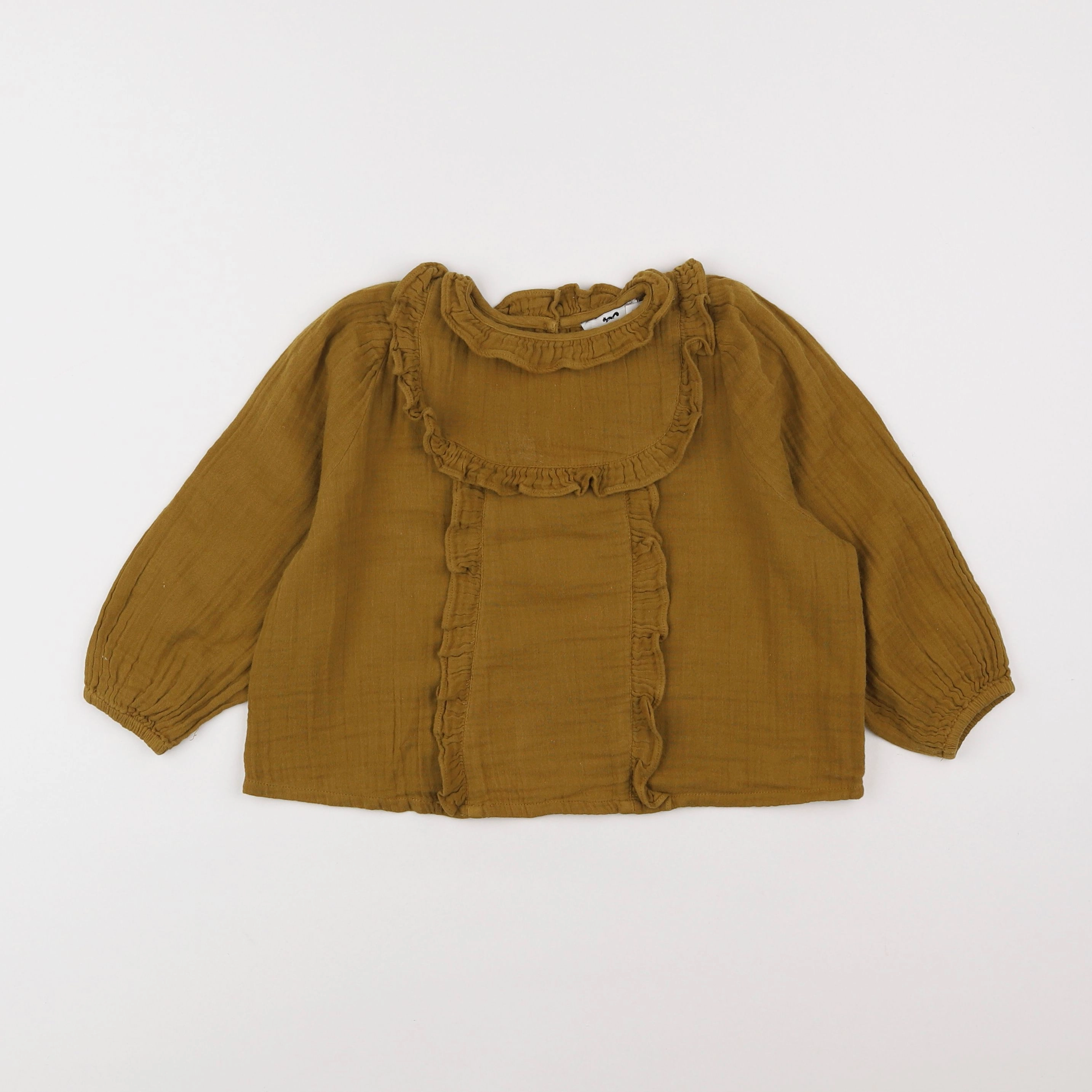 Cyrillus - blouse marron - 3 ans