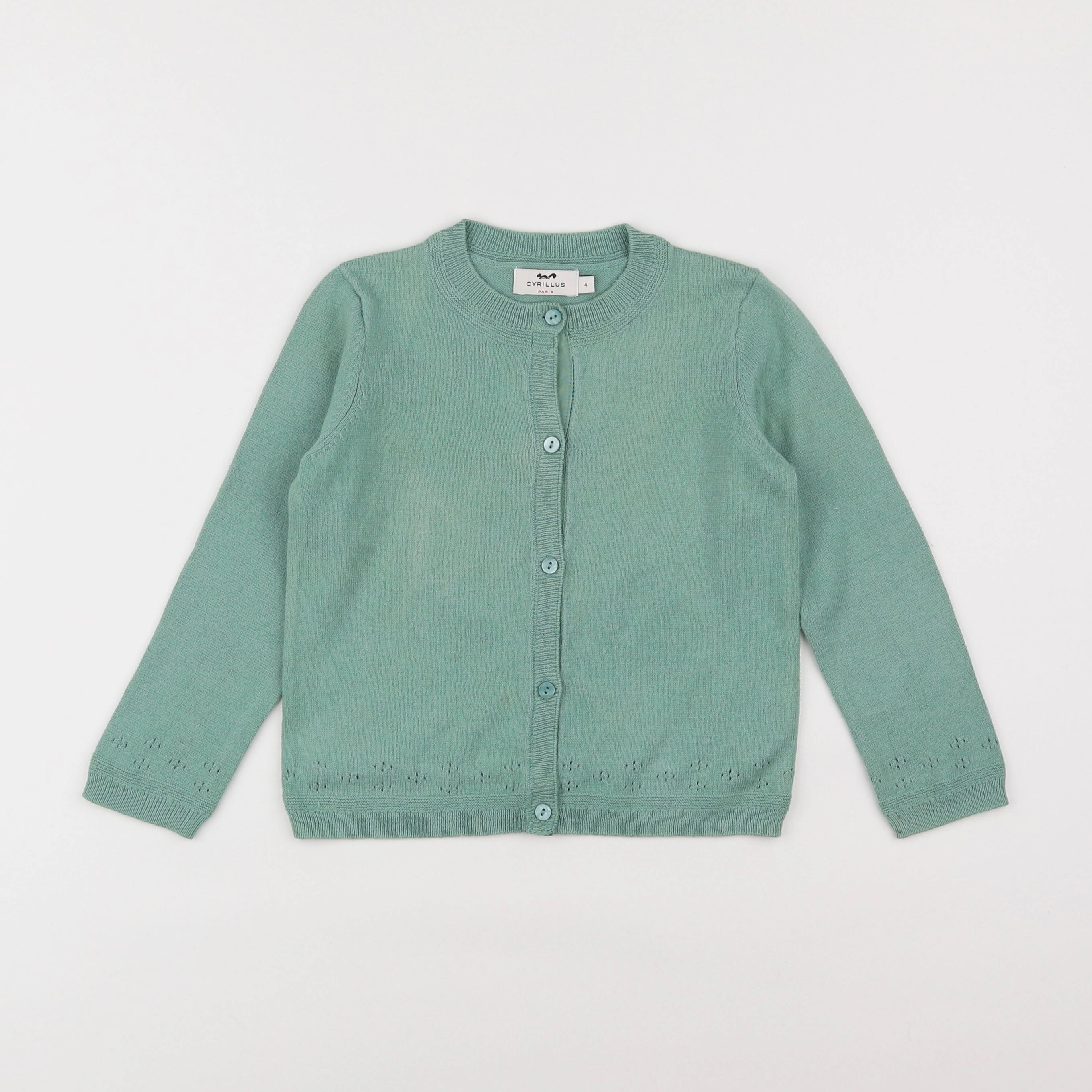 Cyrillus - gilet vert - 4 ans