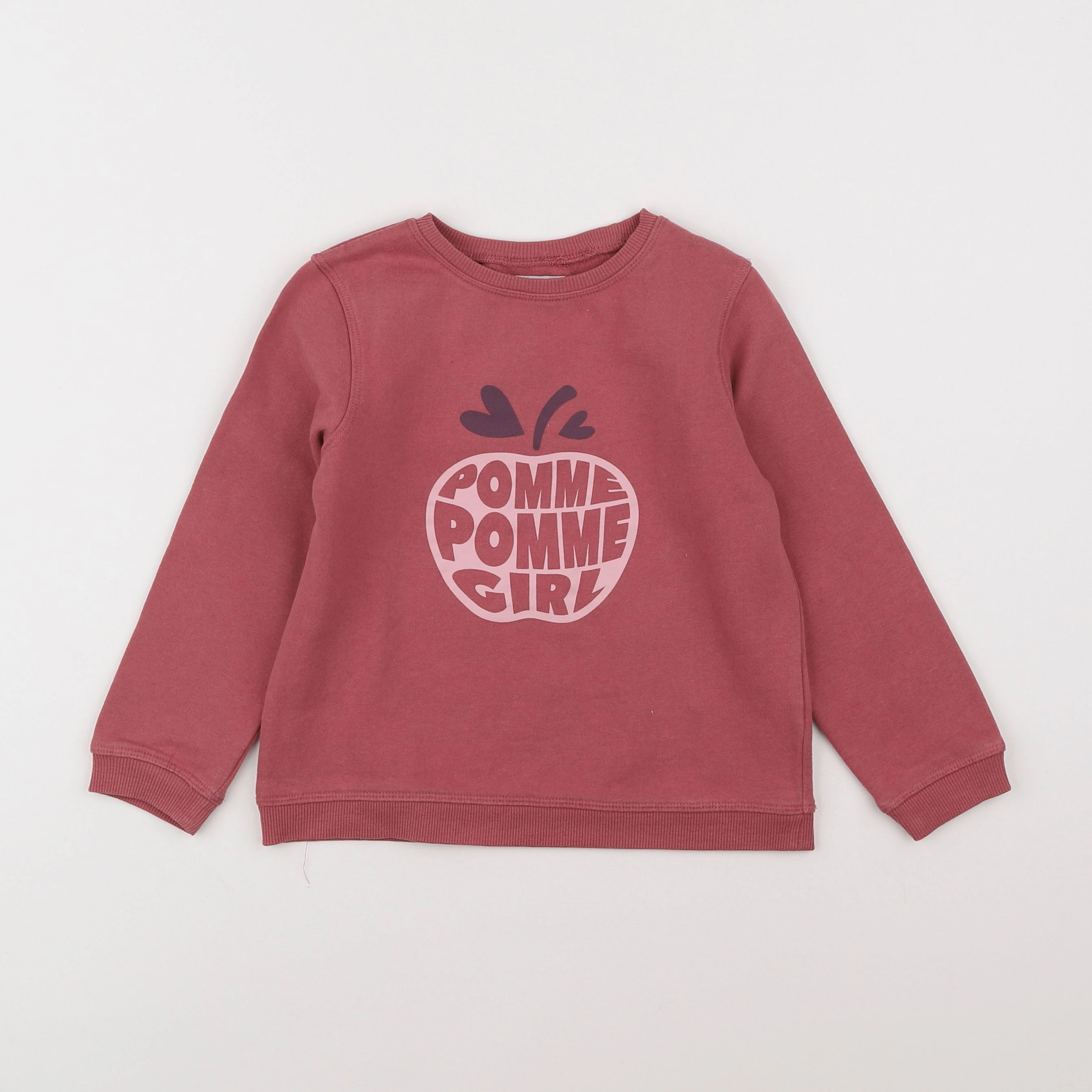 Vertbaudet - sweat rose - 5 ans